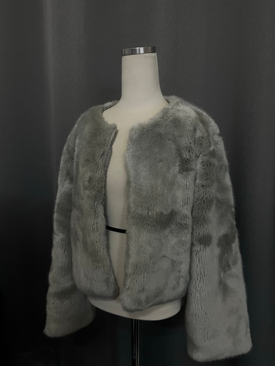 그레이 퍼자켓 상품이미지1