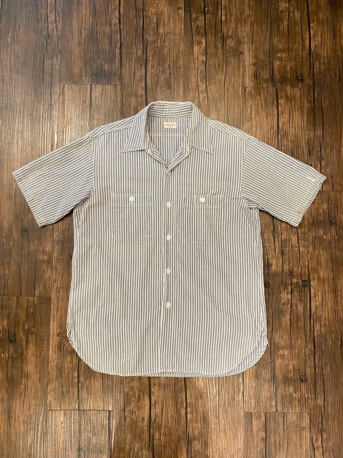 슈가케인 스트라이프 워크 셔츠 상품이미지1