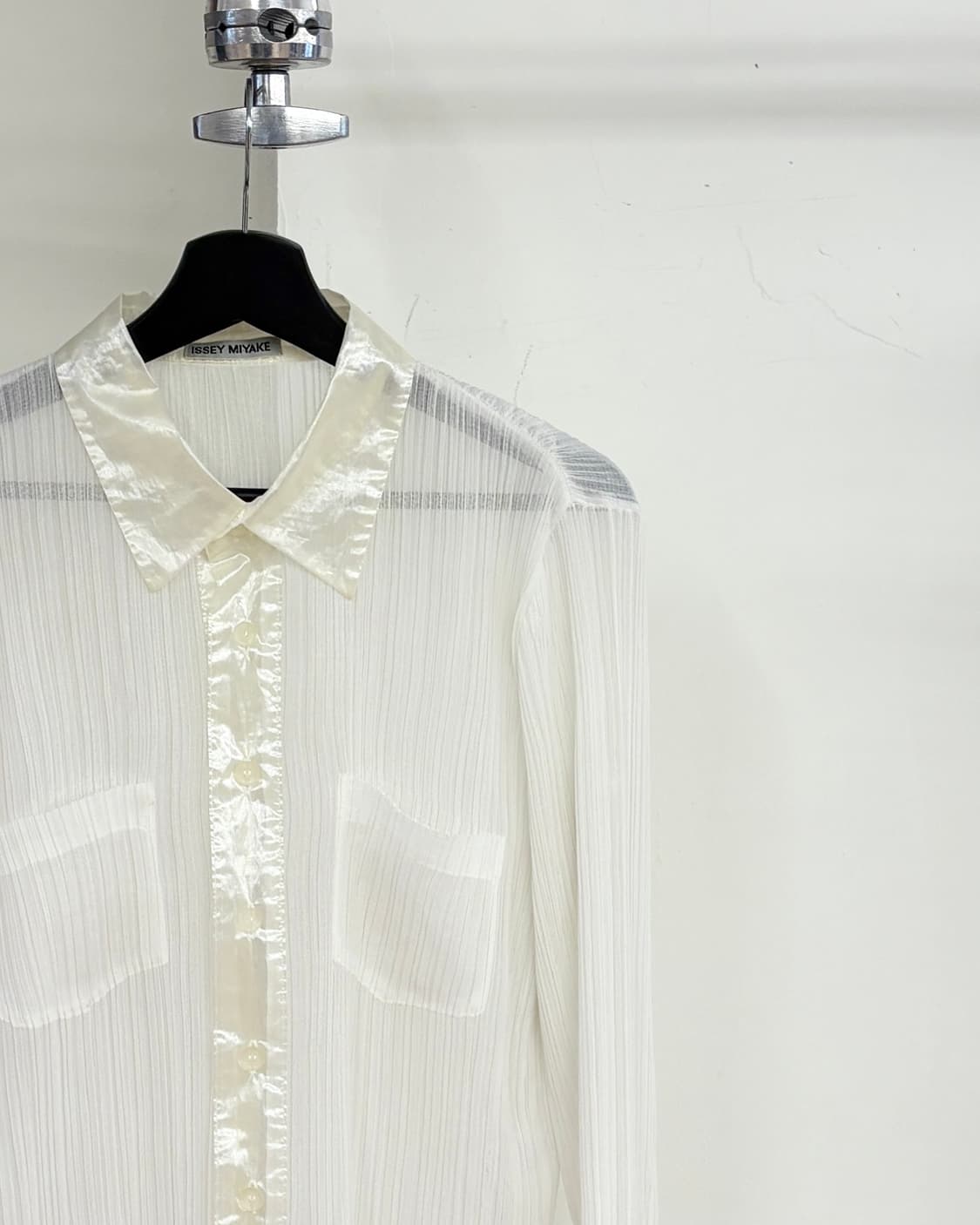 이세이 미야케 화이트 플리츠 더블포켓 셔츠 상품이미지4