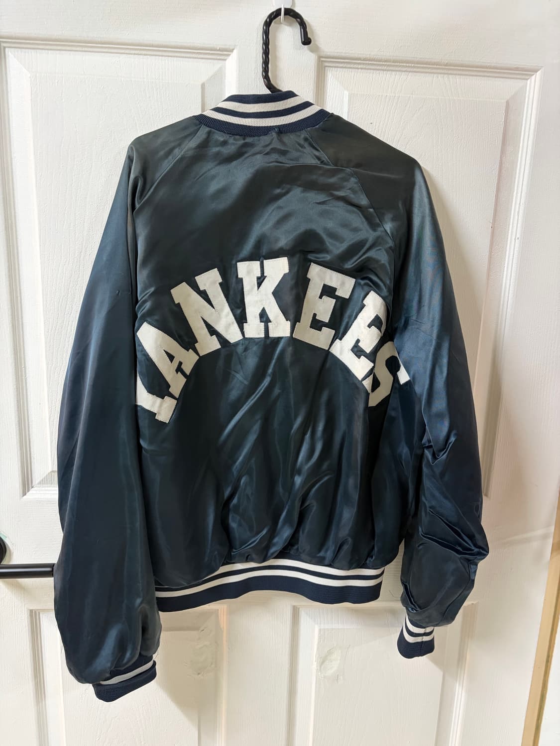 90s 뉴욕양키스 나일론 바시티 자켓 상품이미지3