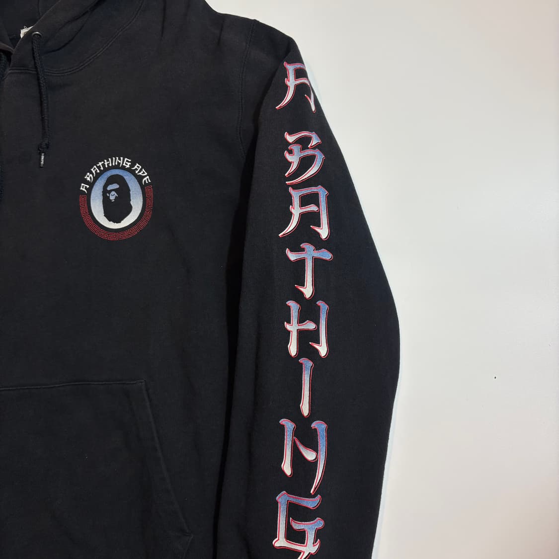 베이프 A BATHING APE 슬리브 로고 풀오버 후드 상품이미지2