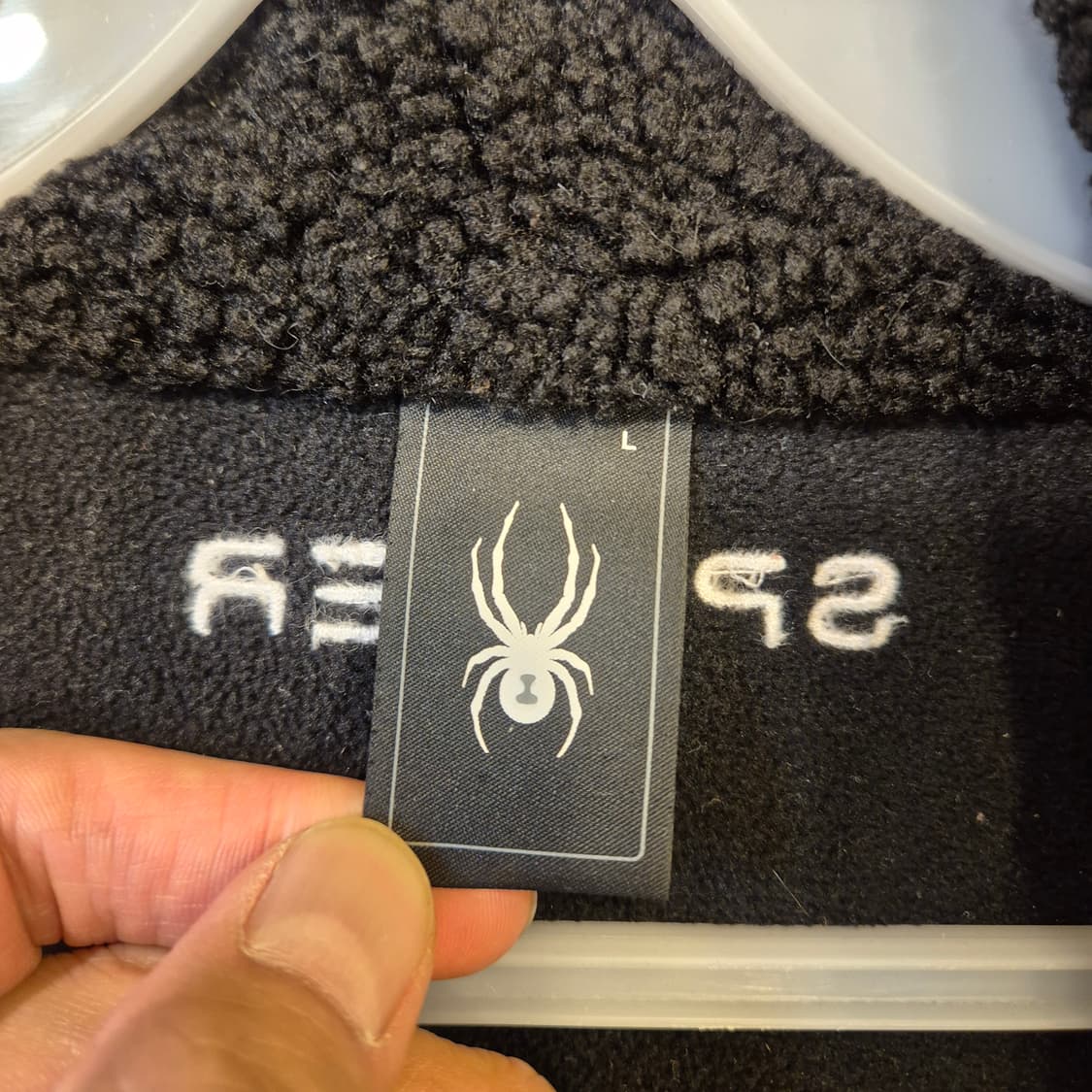 L 스파이더 블랙 후리스 집업자켓 상품이미지3