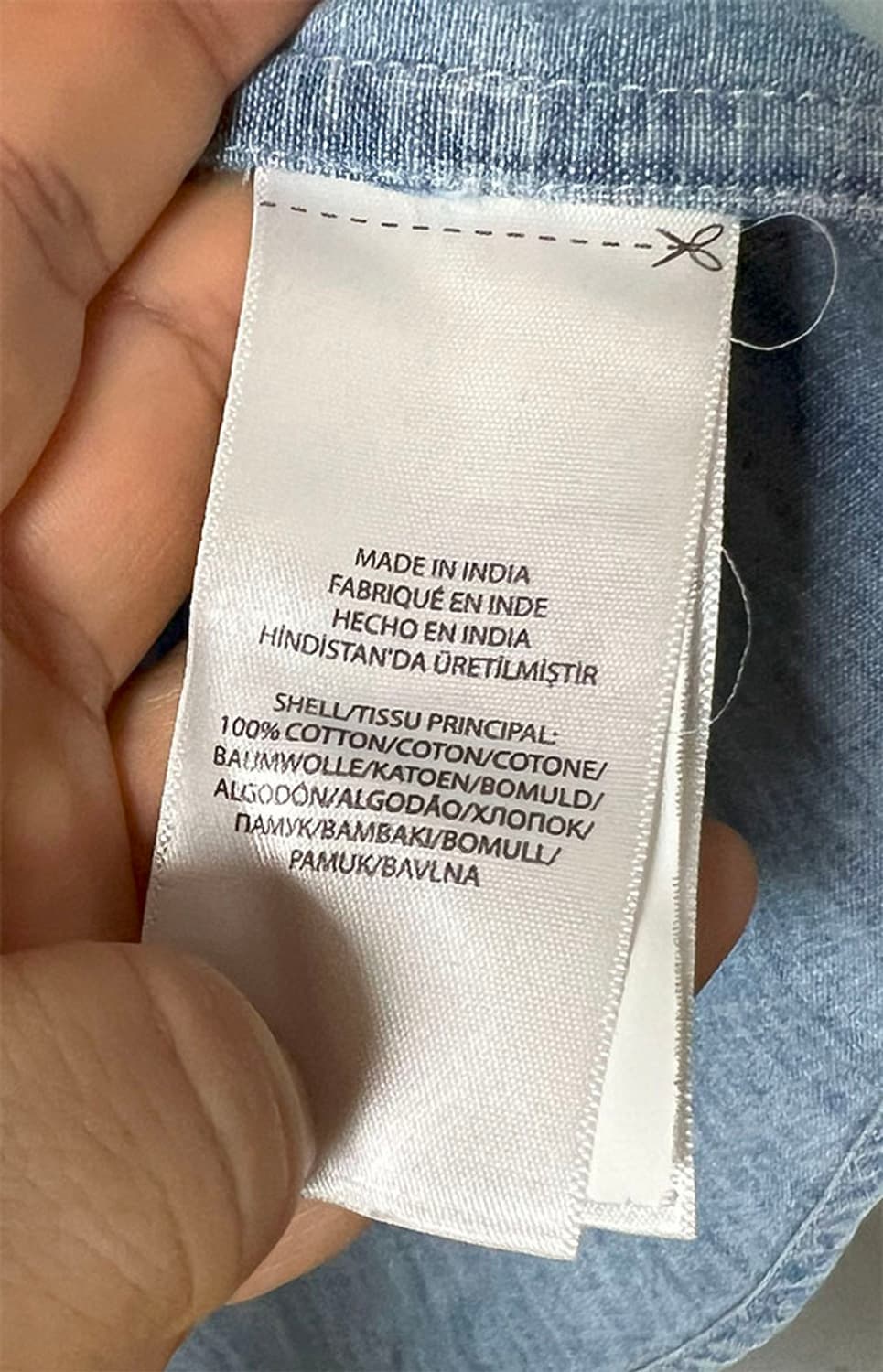 POLO 폴로 여자 청남방 샴브레이 캐주얼 데님 M 95 66 상품이미지5
