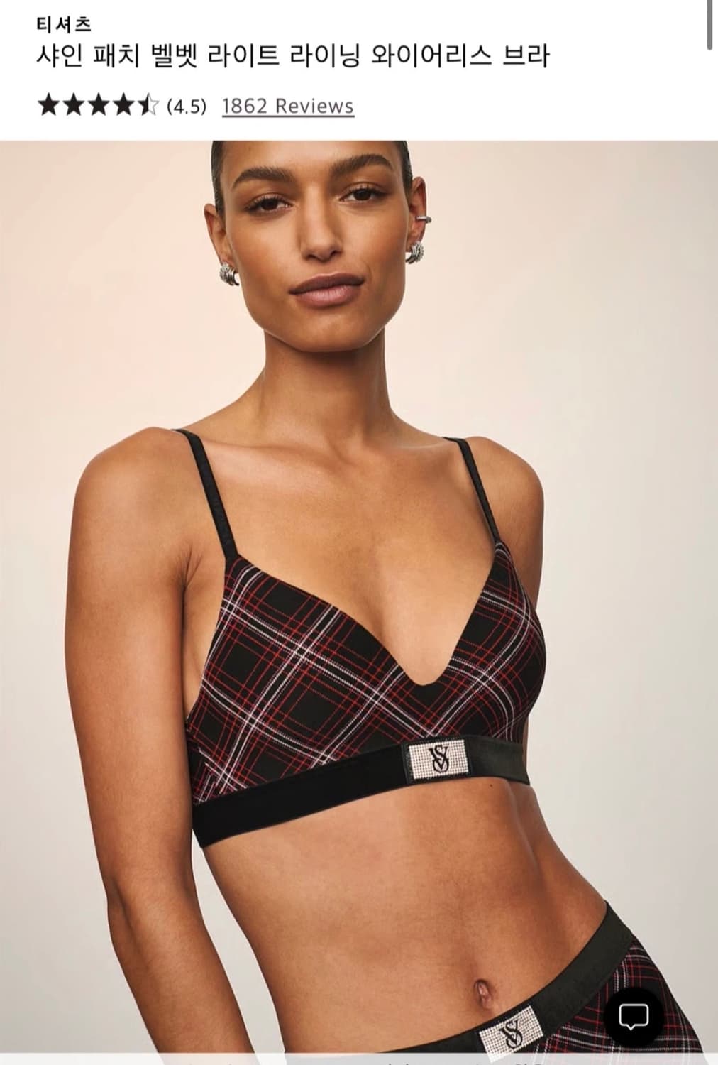 빅토리아시크릿 샤인패치 34c 브라팬티 세트 새상품 상품이미지1