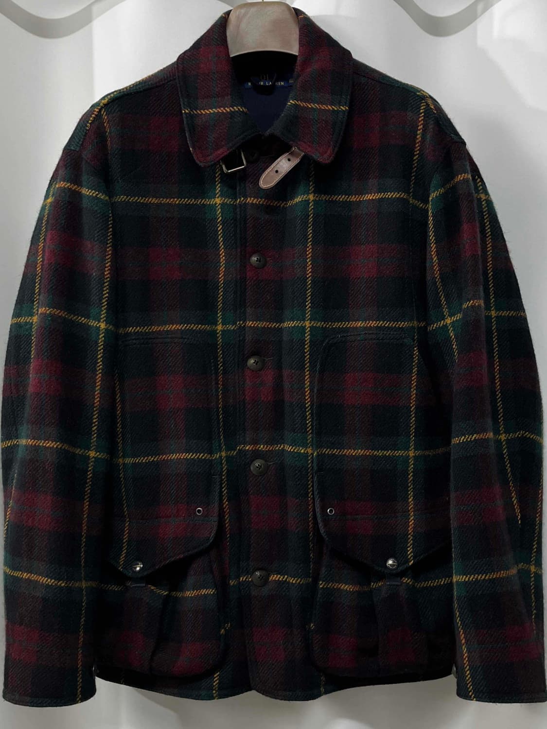 폴로 랄프로렌 알파카 울 매키노 타탄체크 헌팅 자켓 상품이미지1