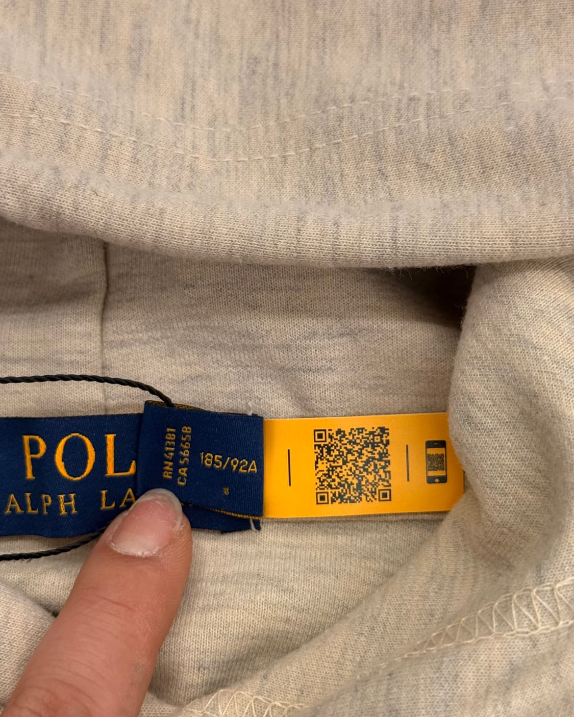 폴로 신형 큐알 오트밀 후드 상품이미지4