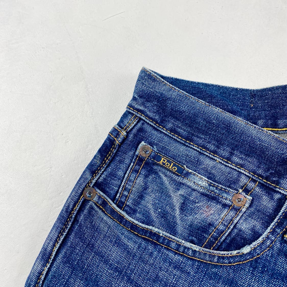 폴로 바릭 페인트 스플래터 디테일 데님 진 (34) 상품이미지3
