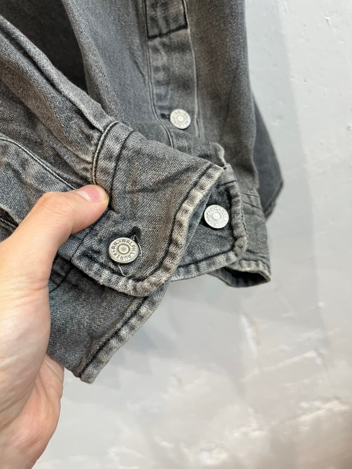 90s RRL 더블알엘 데님 셔츠 XL 상품이미지5