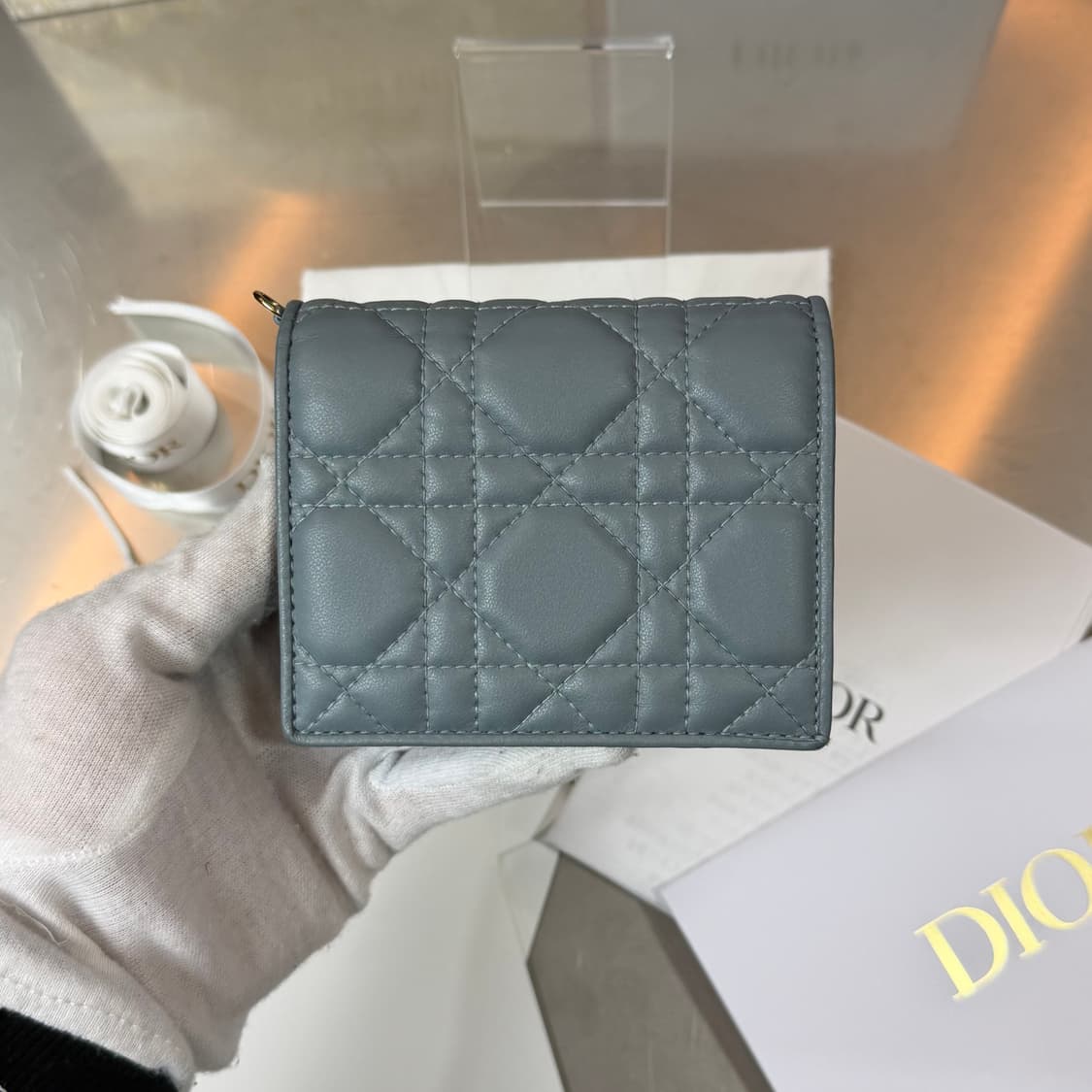 [리오브] 디올 레이디 디올 까나쥬 미니 반지갑 상품이미지2