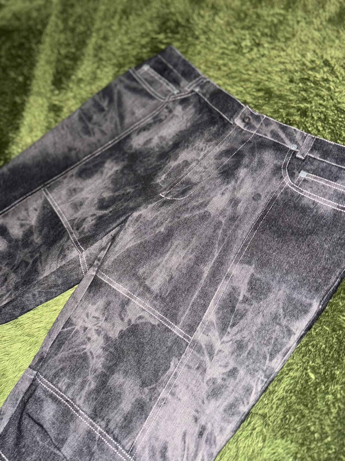 [XL] IISE 이세 가먼트 다잉 6 포켓 디테일 데님 팬츠 상품이미지2