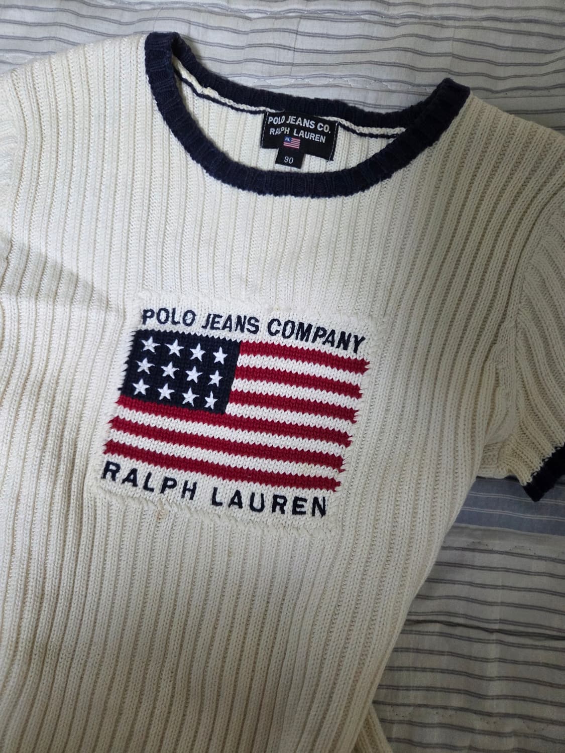 폴로진스 성조기반팔니트 상품이미지2