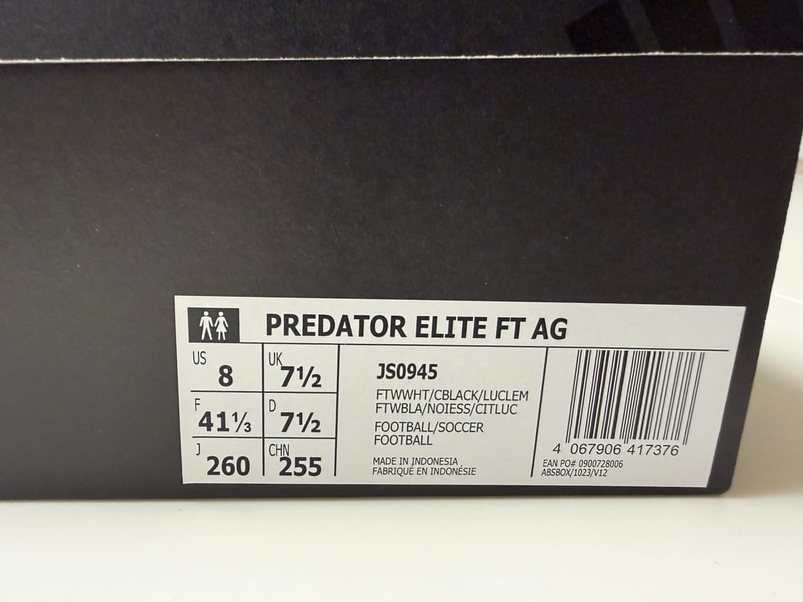 아디다스 프레데터25 엘리트 FT AG 260mm 상품이미지6