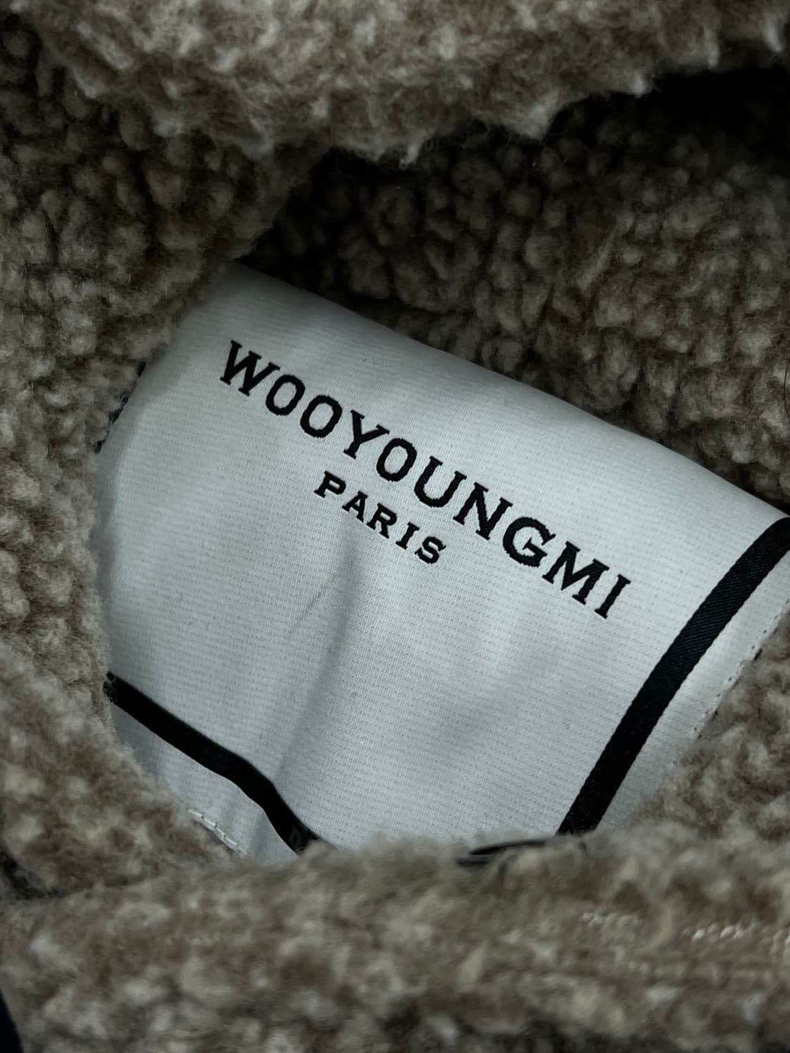 우영미 울 혼방 양털 셰르파 후드 상품이미지4