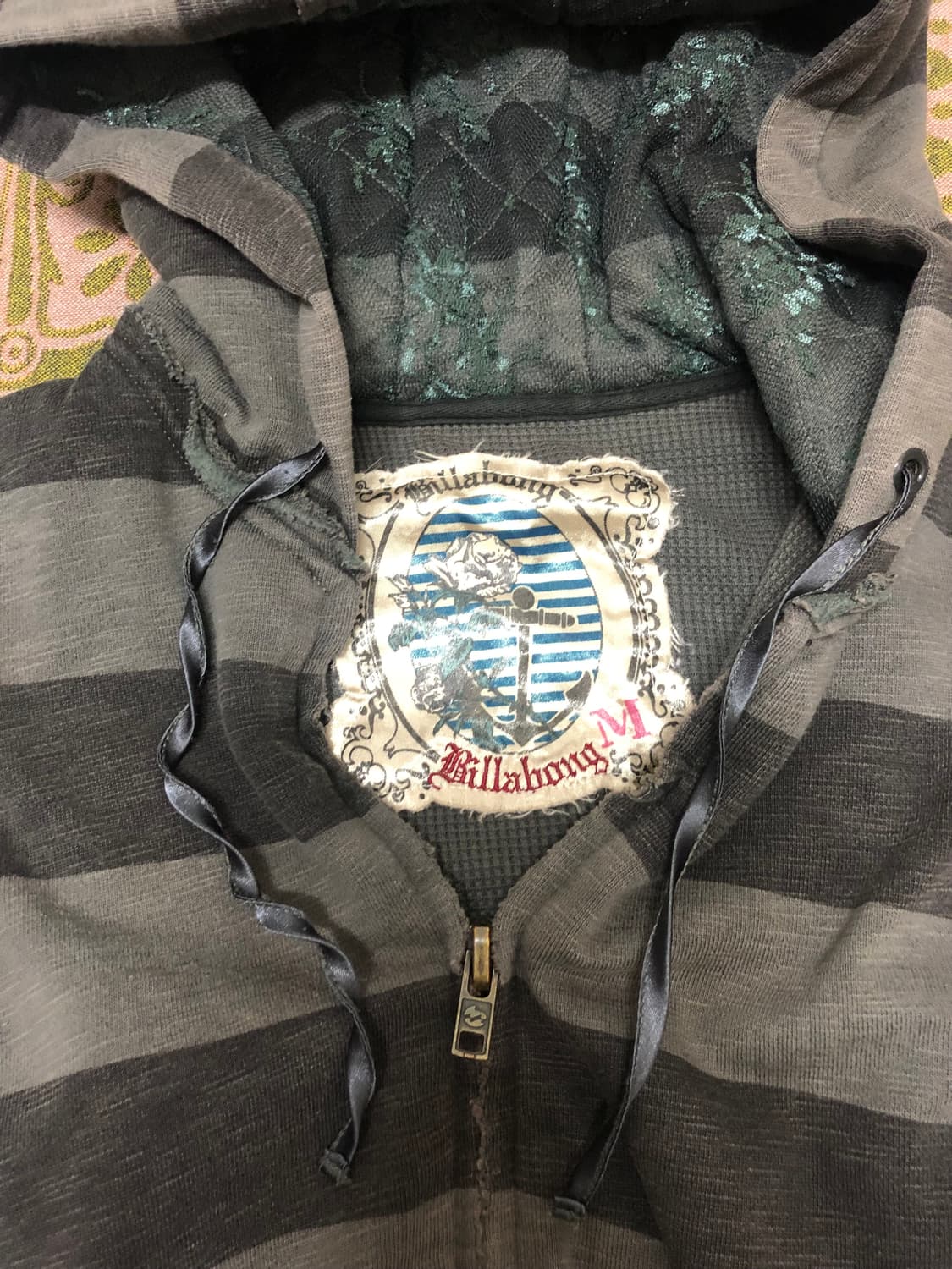 Billabong striped hood zipup 상품이미지3