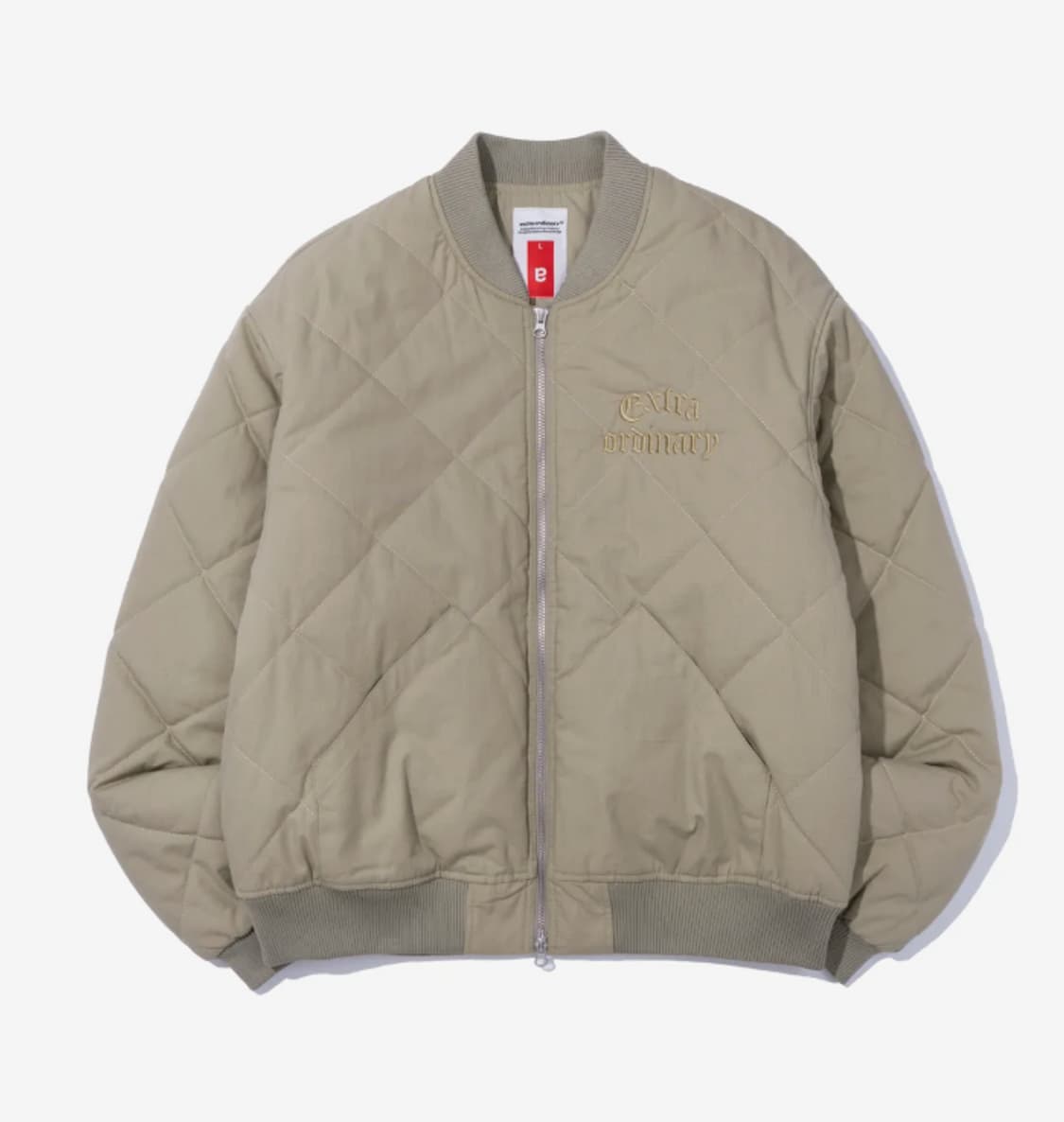 엑스트라오디너리 퀼팅 자켓 점퍼 깔깔이 베이지 카키 상품이미지1