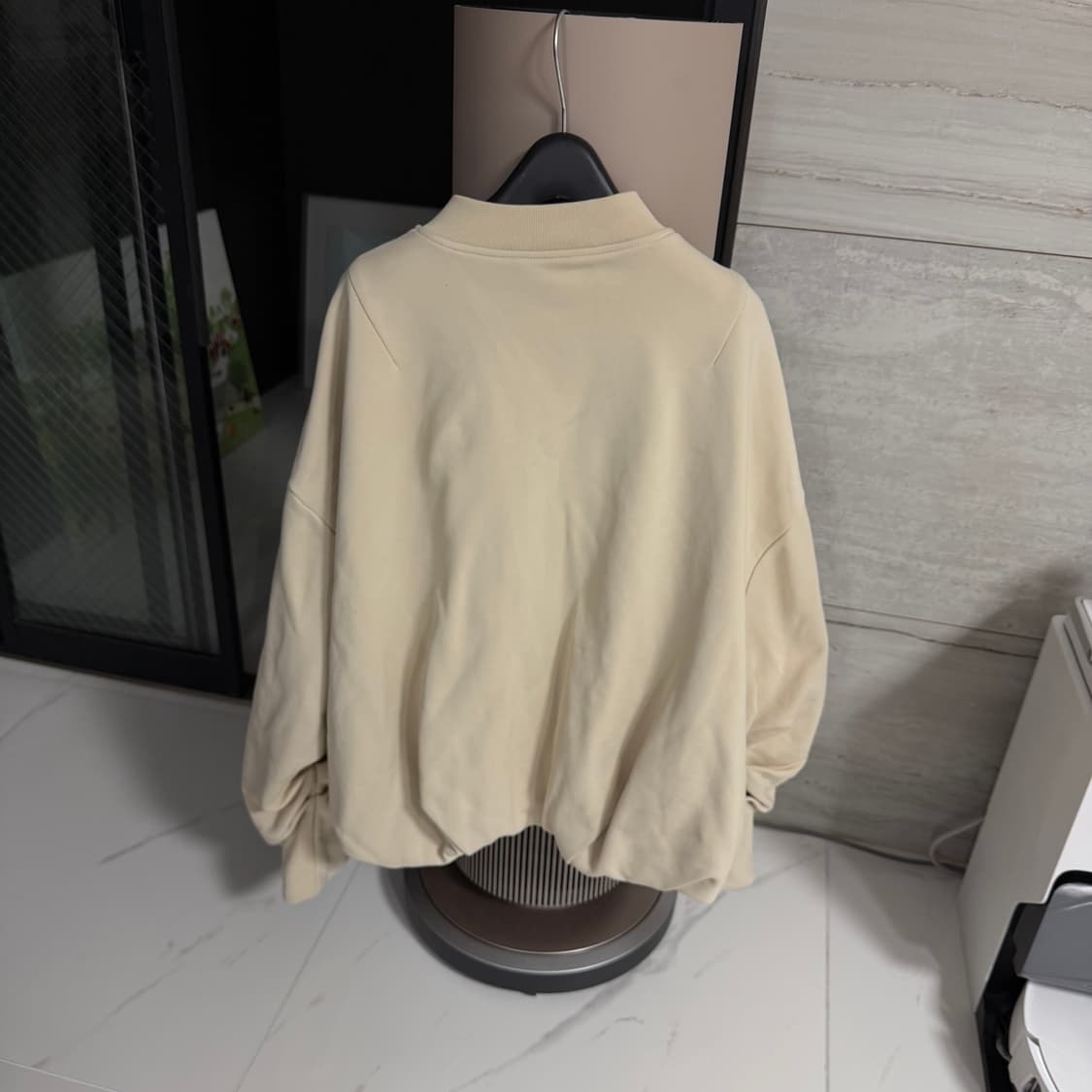 Cos 오버사이즈 저지 보먼 재킷 집업 점퍼 스톤색상 S 상품이미지4