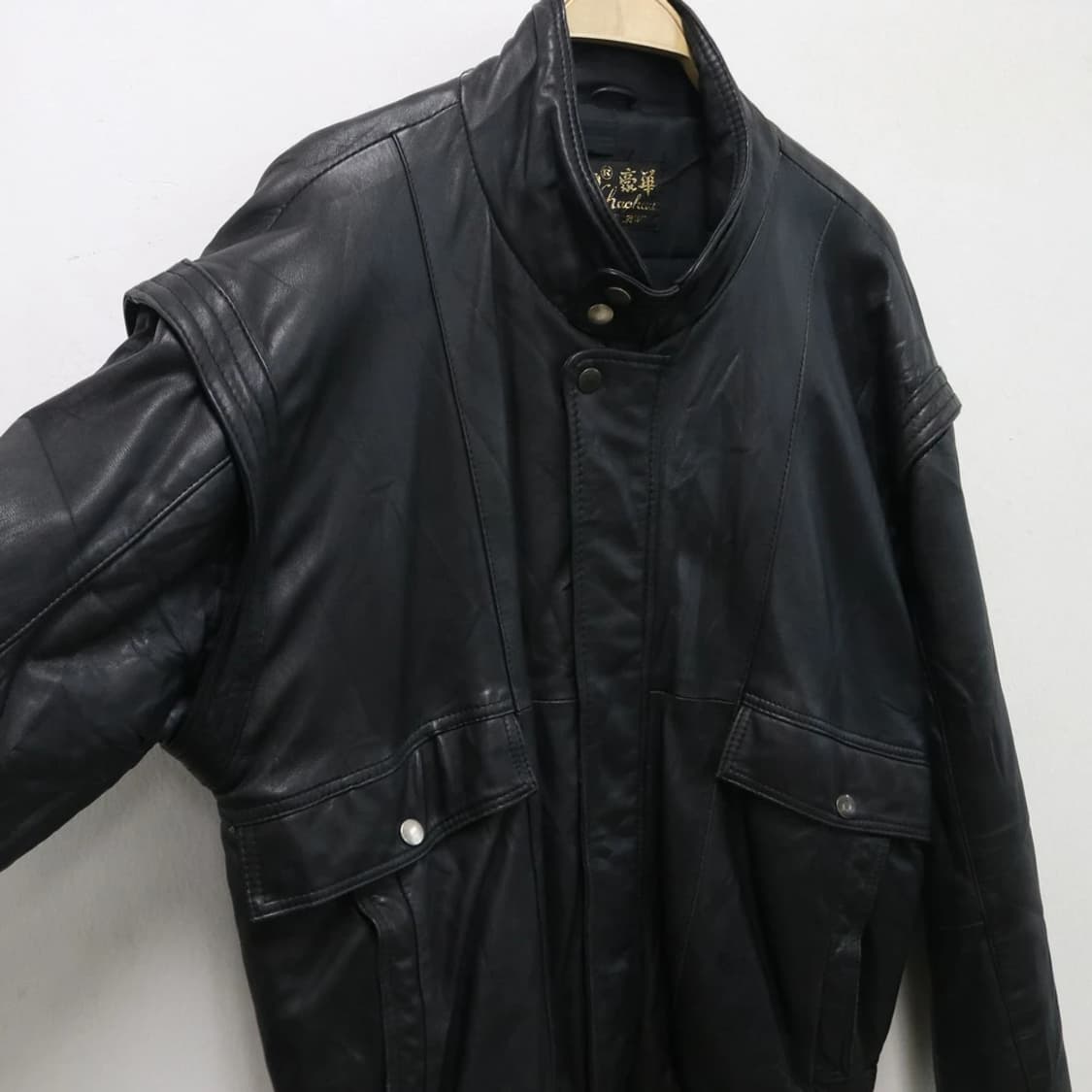 블랙 양가죽 블루종 자켓 60359 상품이미지3