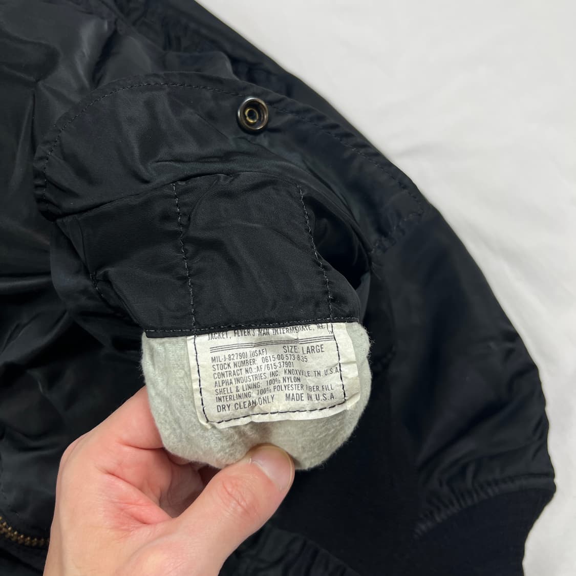 90‘s 알파인더스트리 alpha ma-1 마원 봄버자켓 상품이미지8