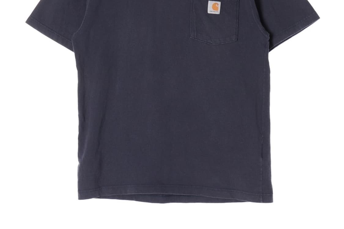칼하트 네이비 오리지널 핏 포켓 반팔티 S 상품이미지4