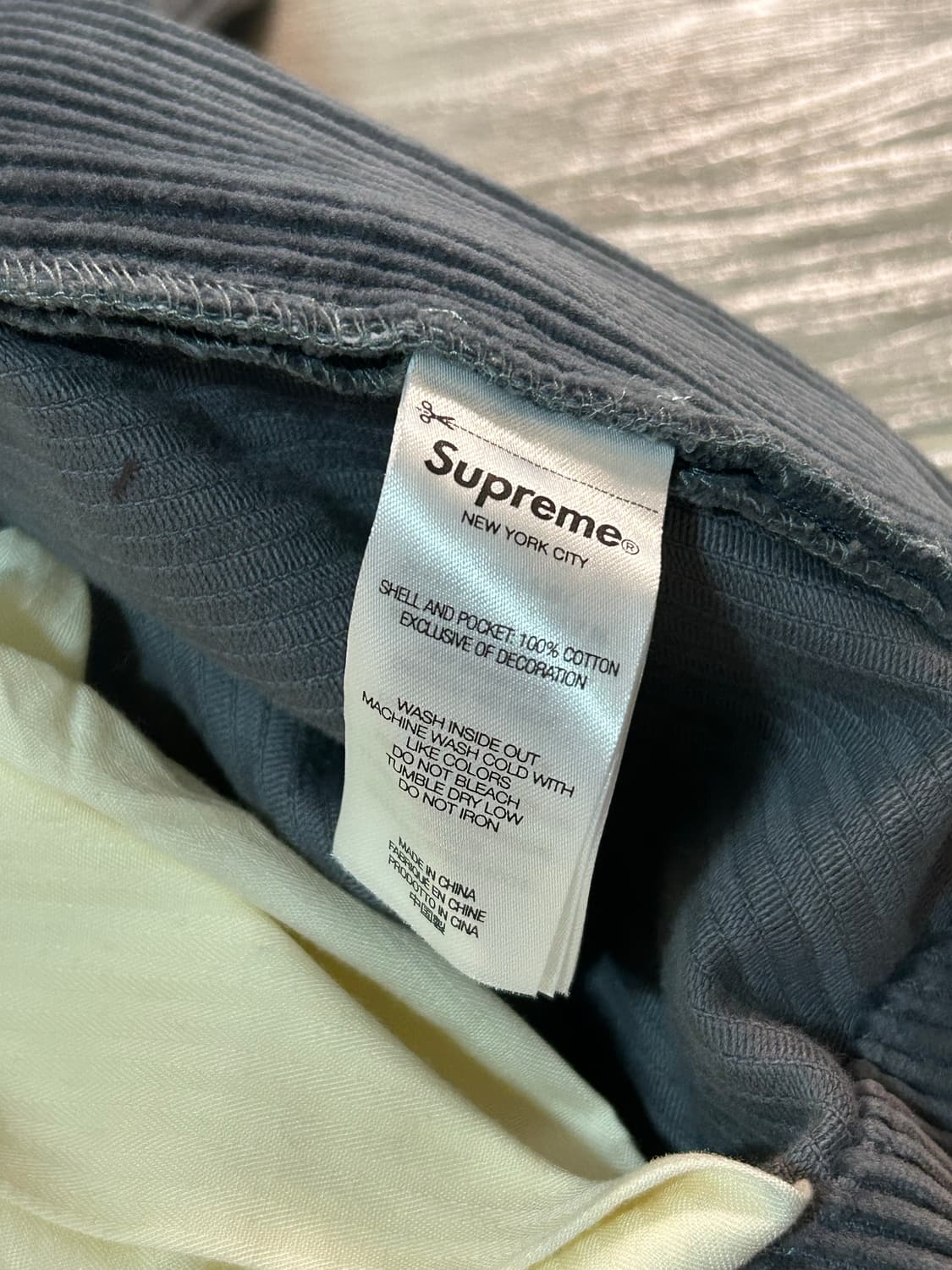 슈프림 굿이너프 코듀로이 팬츠 그레이 34 상품이미지7