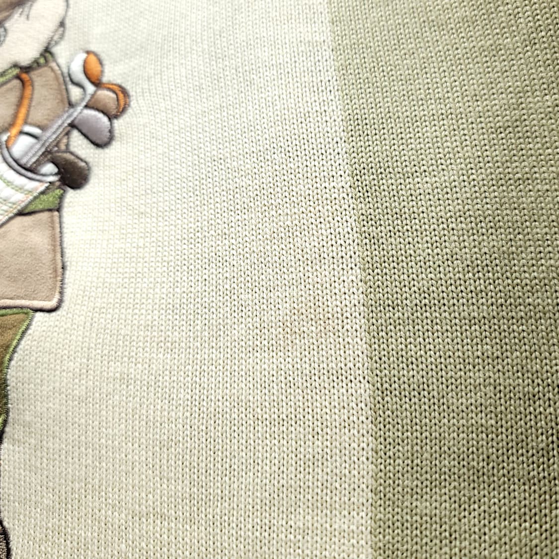 [105] 발렌시아가 골프 브라운 테디 빈티지 자수 니트 상품이미지10