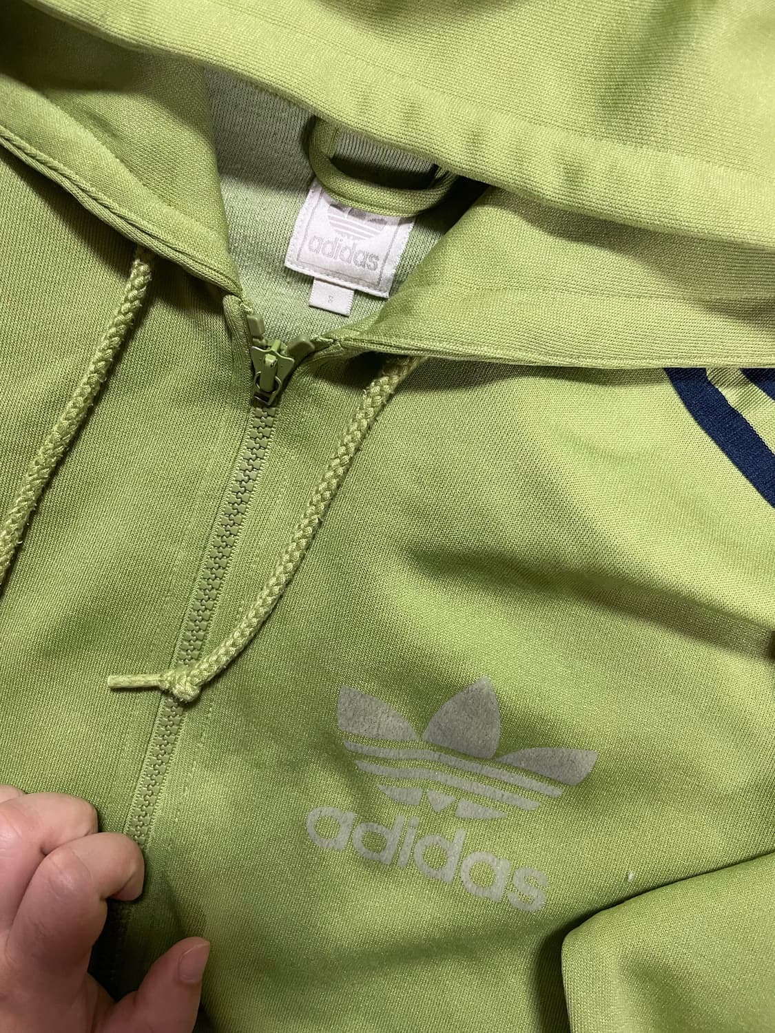 아디다스 연두 메로나 말차 그린 후드집업 져지 트랙탑 상품이미지3