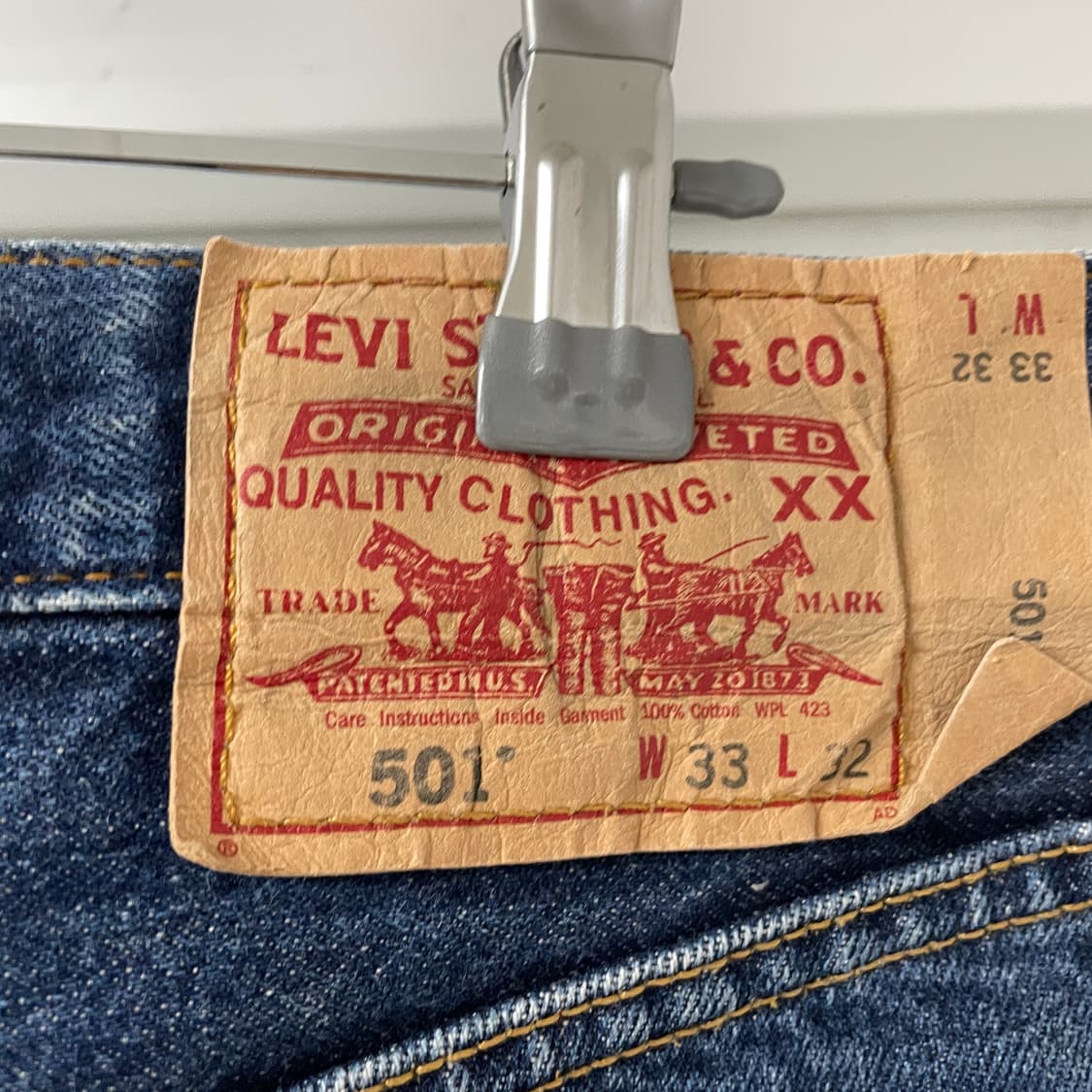 리바이스 501 데님 팬츠 W33 L32 상품이미지4
