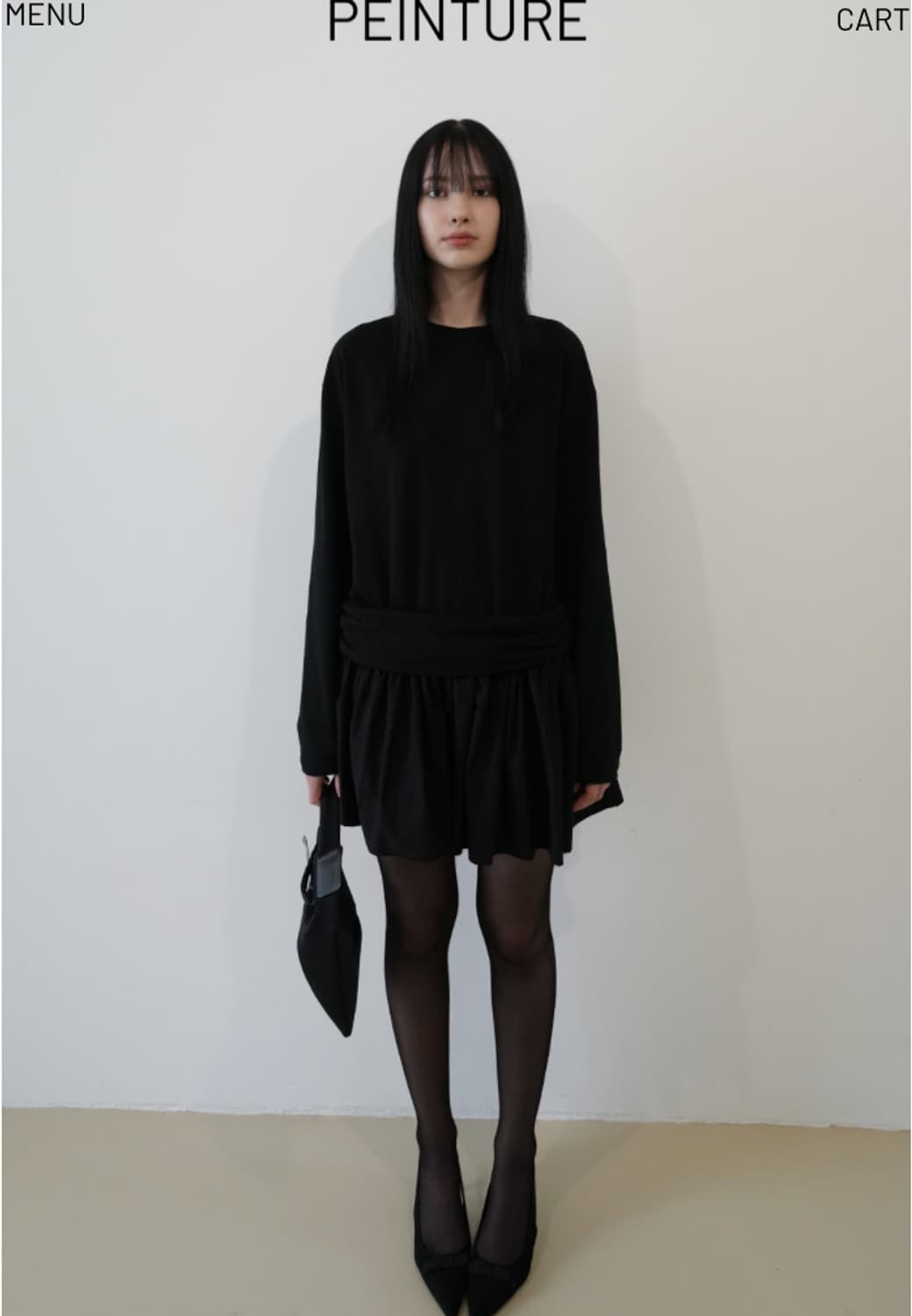 구해요)페인츄얼 시어링 플레어 레이어드 드레스 Shirring Flare 상품이미지1