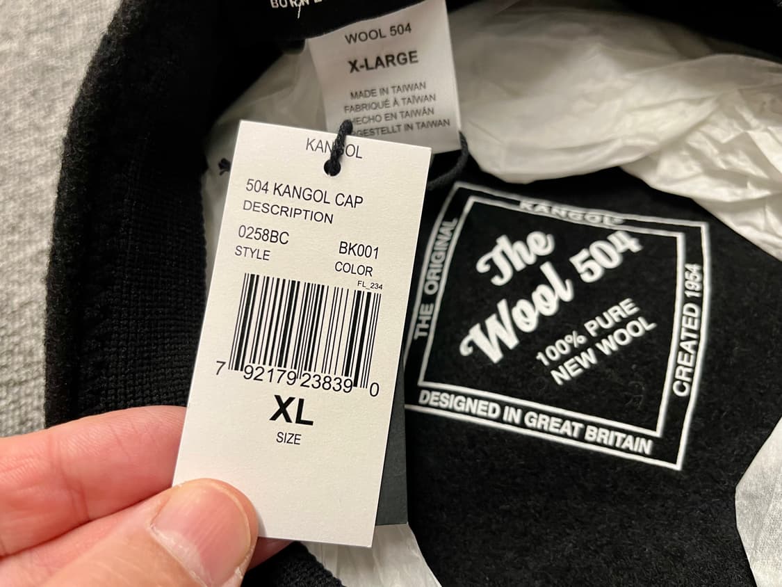 캉공 울 헌팅캡 504 블랙 새제품  상품이미지6