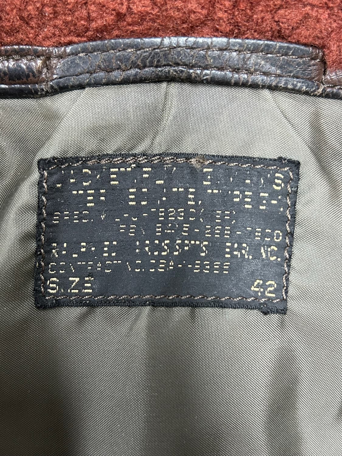 60s-70s 미해군(USN) G-1 가죽 자켓 상품이미지10