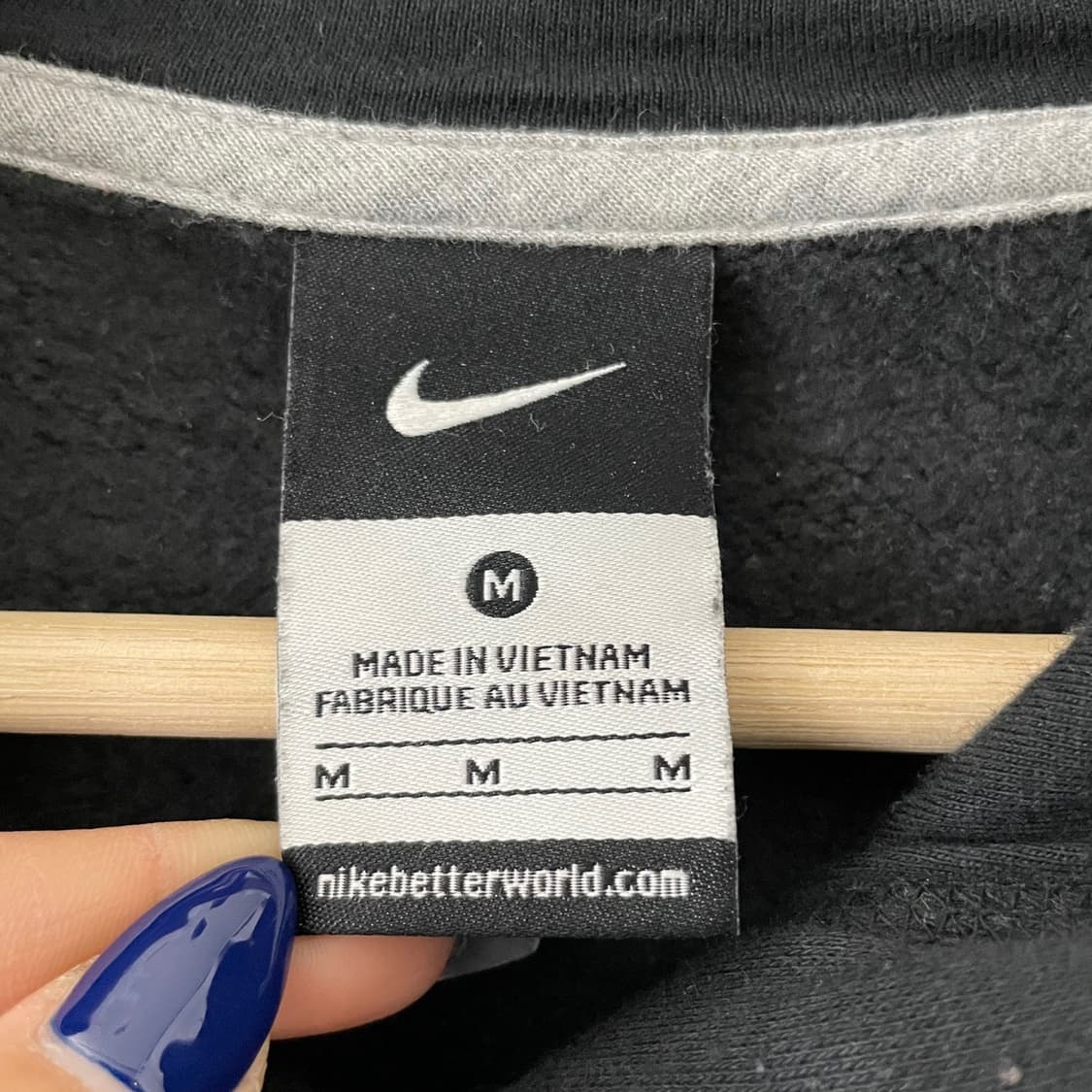 나이키 블랙 미들스우시 후드 상품이미지4