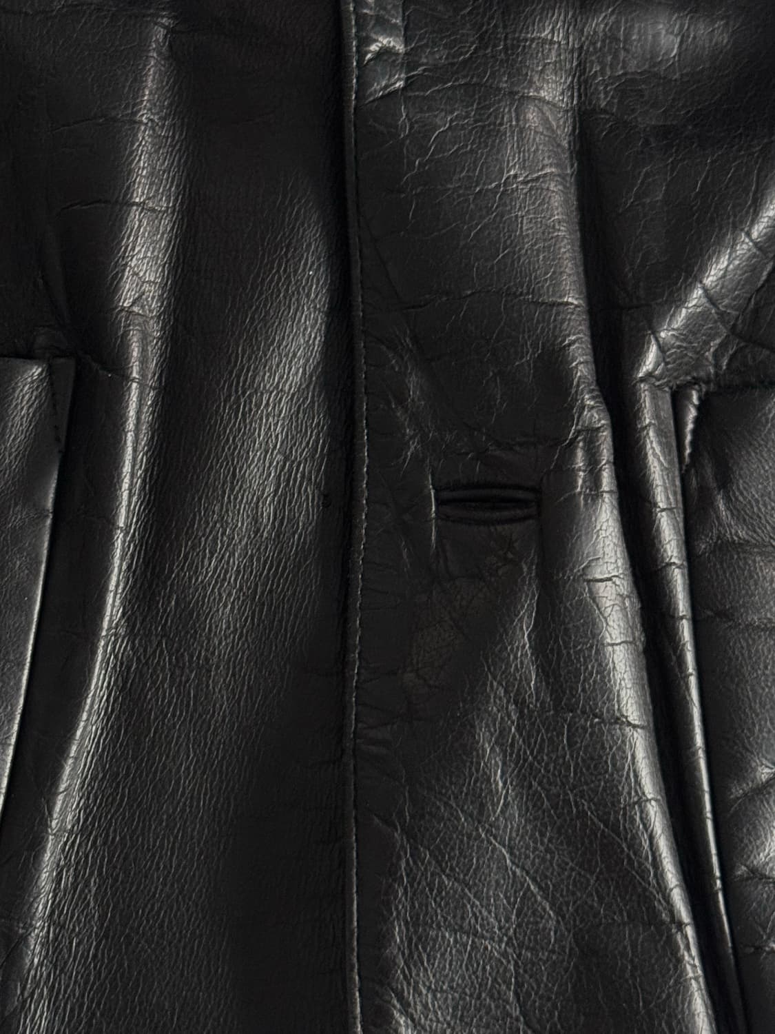 [M] 올드갭 싱글 레더 하프 자켓 상품이미지8