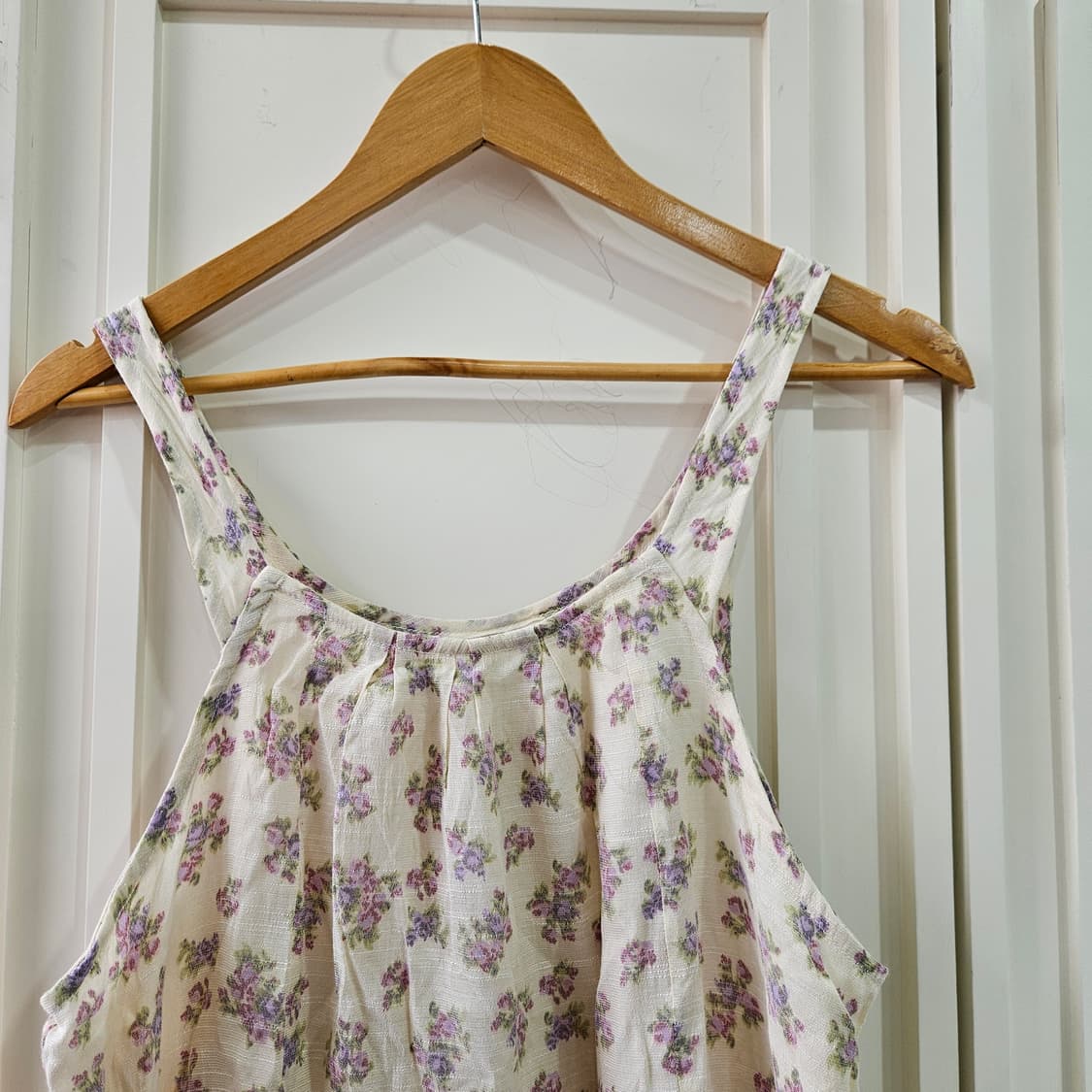 플라워 패턴 끈 나시 원피스 상품이미지3