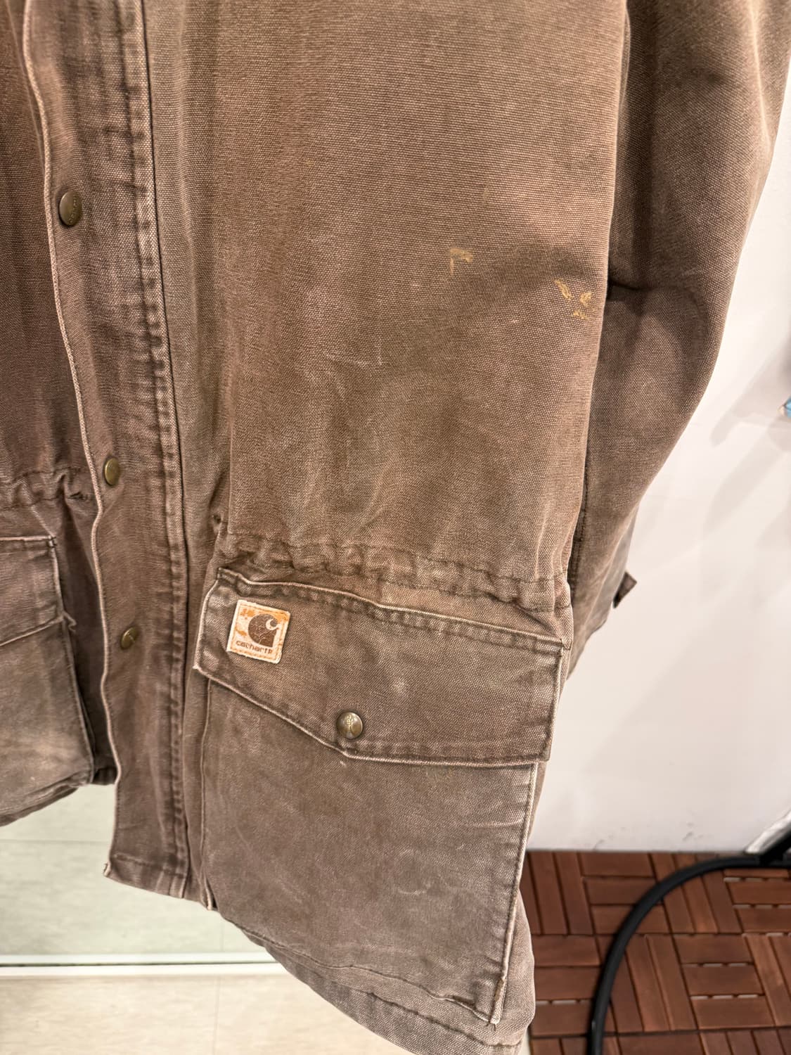 00s Carhartt 칼하트 덕 캔버스 랜치 코트 워크 자켓 상품이미지8