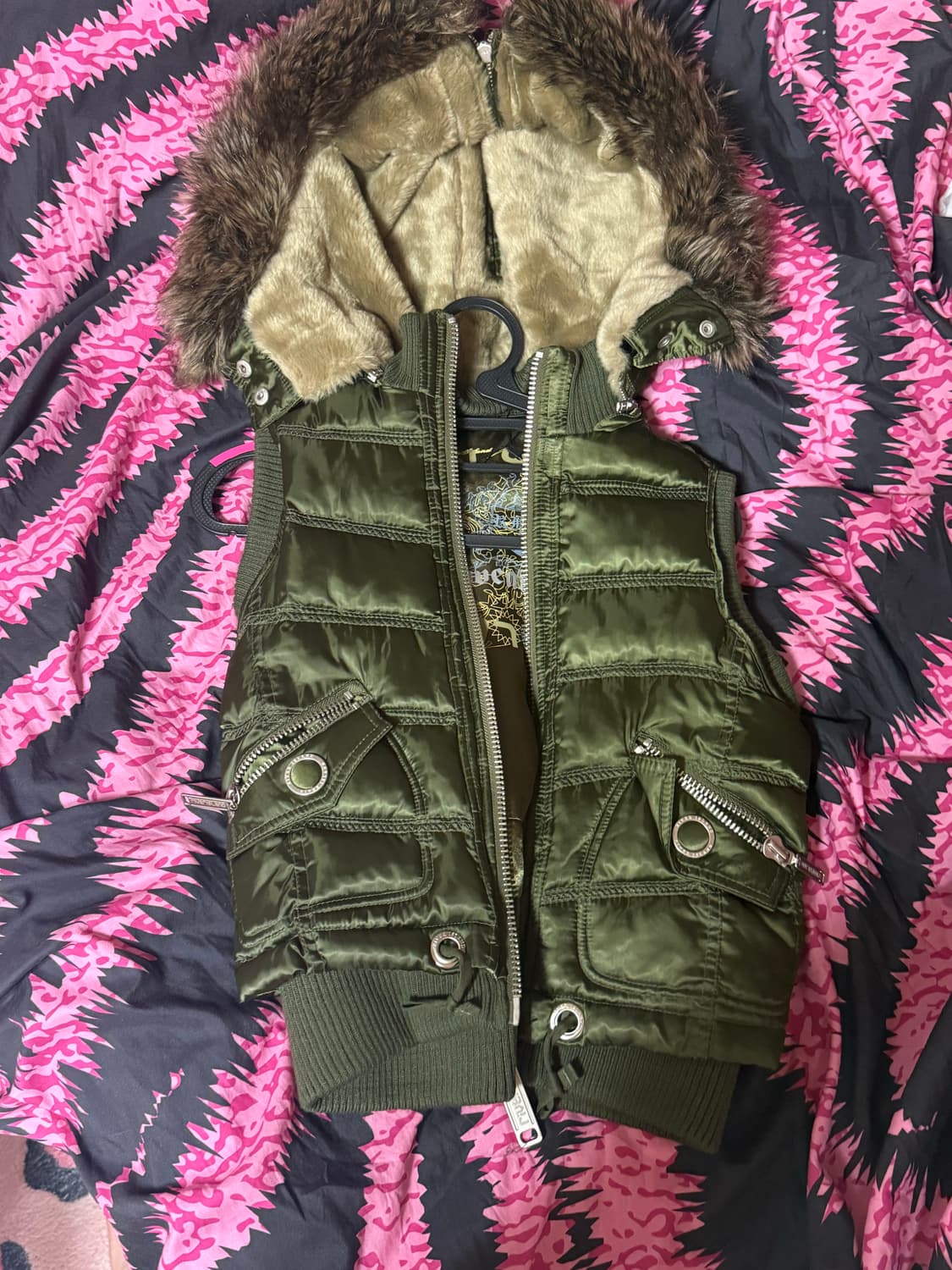 코르셋 조끼패딩 상품이미지1