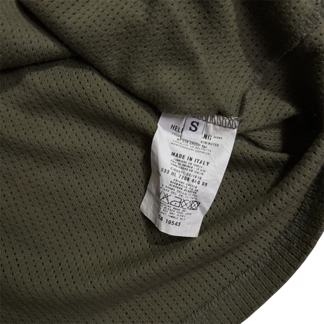 SS98 helmut lang painted military tee 상품이미지4