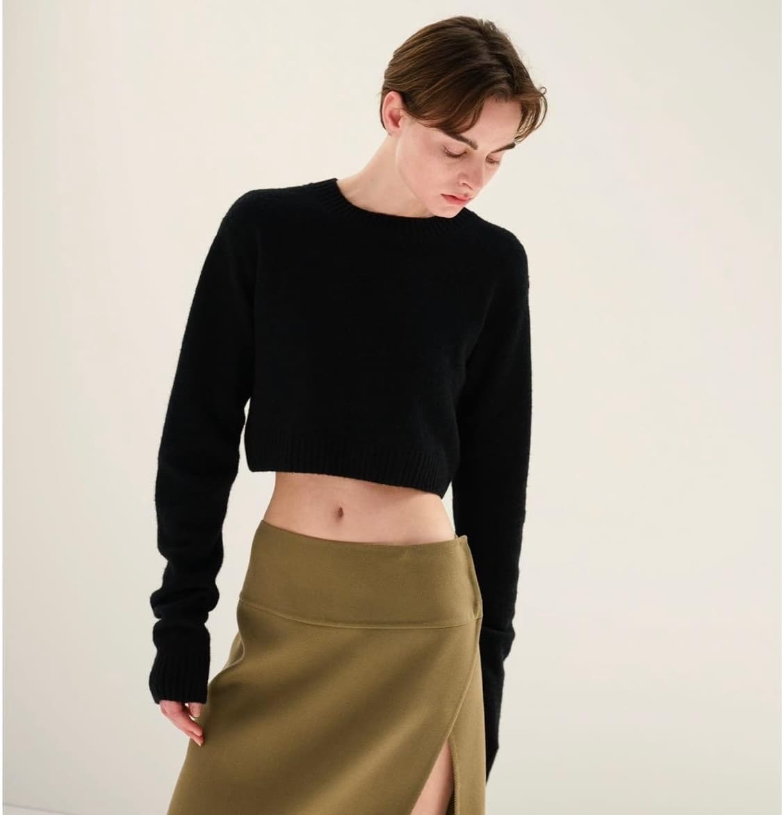 오라리 Aulalee BRUSHED RASCHEL MOLE KNIT 상품이미지1