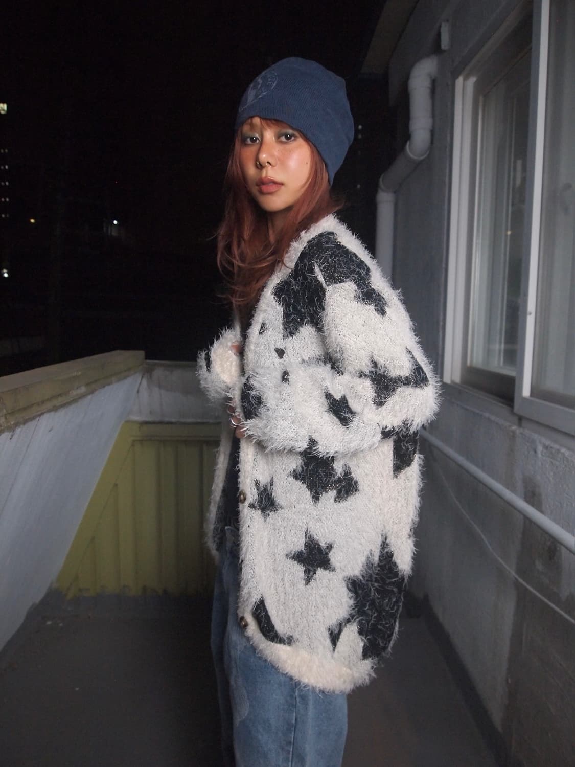 GUESS star fur cardigan 상품이미지2