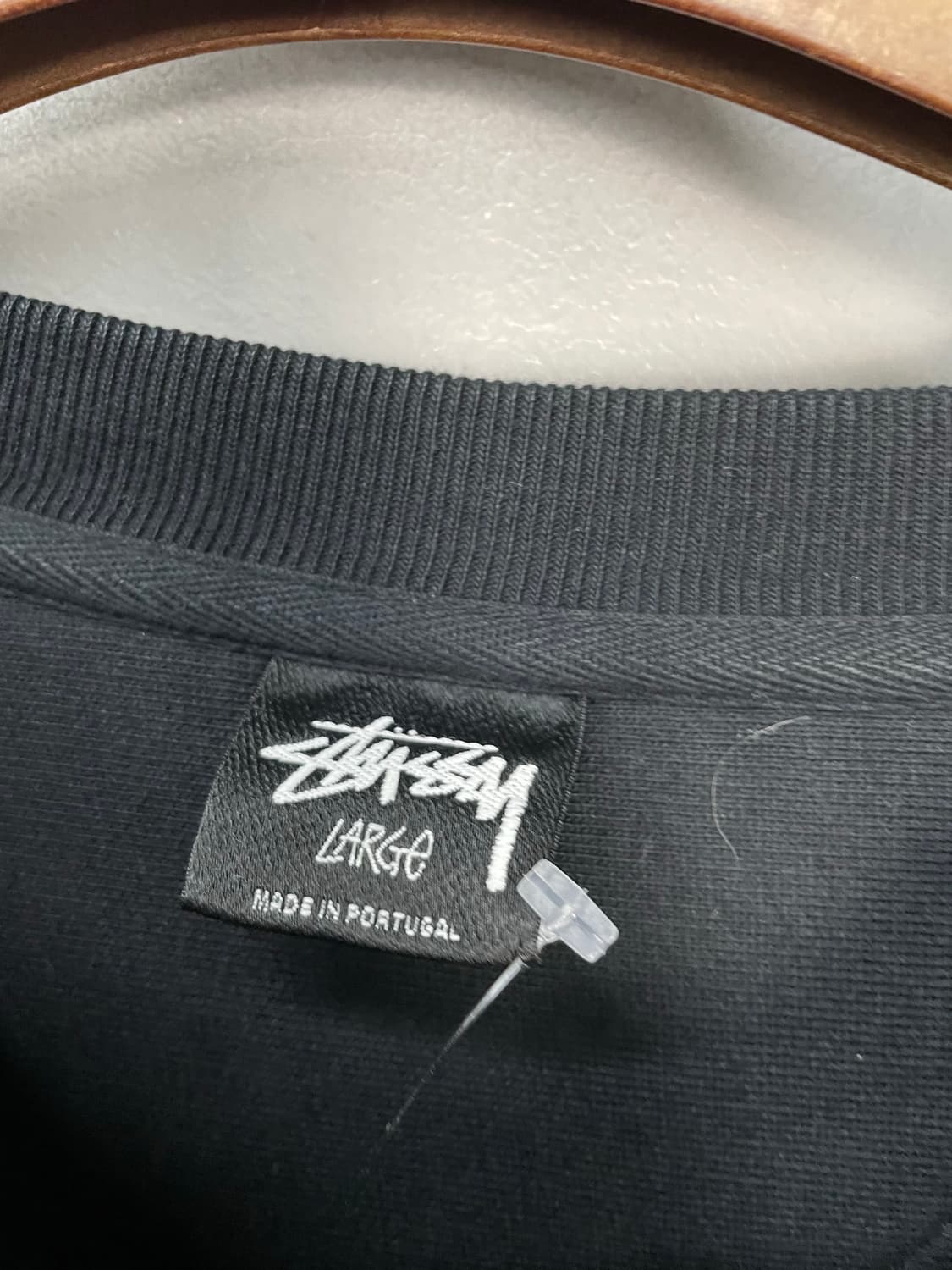 스투시 스타 크루 피그먼트 다이드 블랙 맨투맨 H1018 상품이미지7