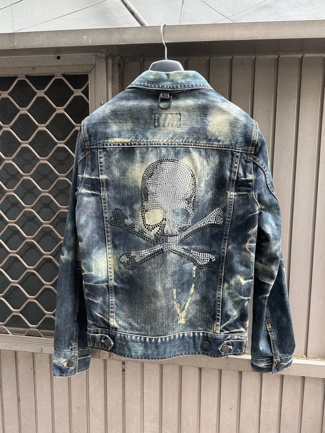 ROEN x Semantic design 스와로브스키 스컬 데님 자켓 상품이미지1