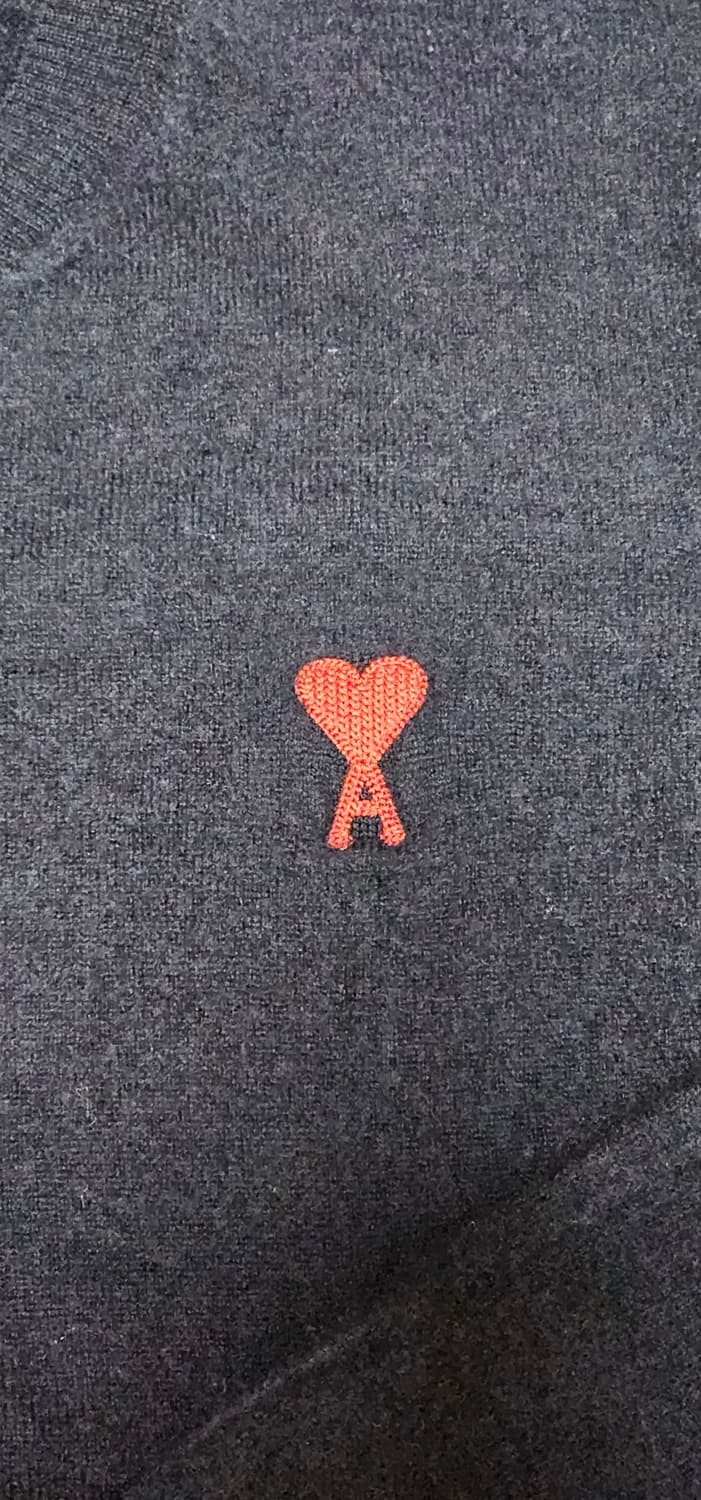 여성 스몰 하트 로고 니트 - 다크 네이비 / FKS111KN002543 상품이미지4