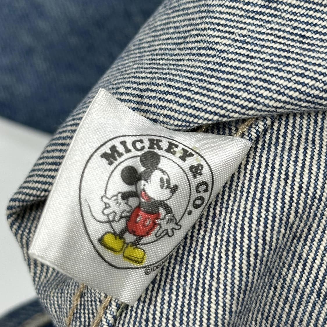 90s 빈티지 디즈니 미키마우스 자수 데님자켓 S 상품이미지8