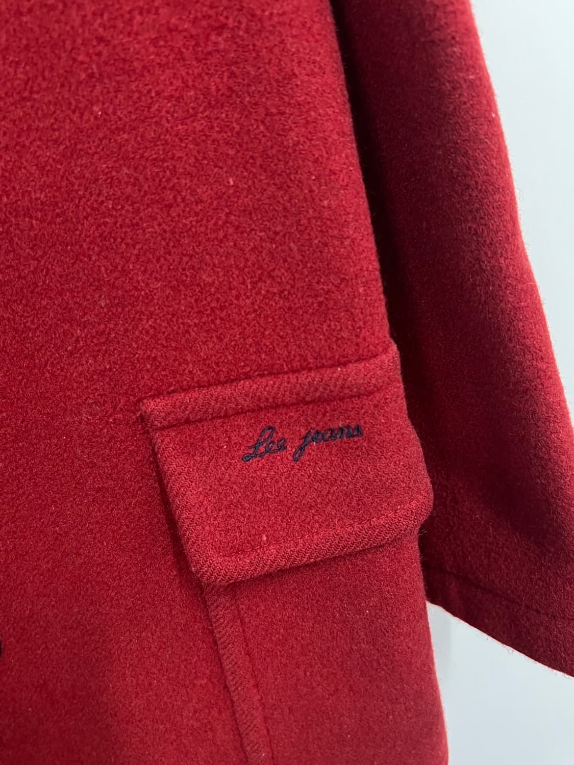 Lee 리 진스 모직 더플 떡볶이 롱 코트 상품이미지5