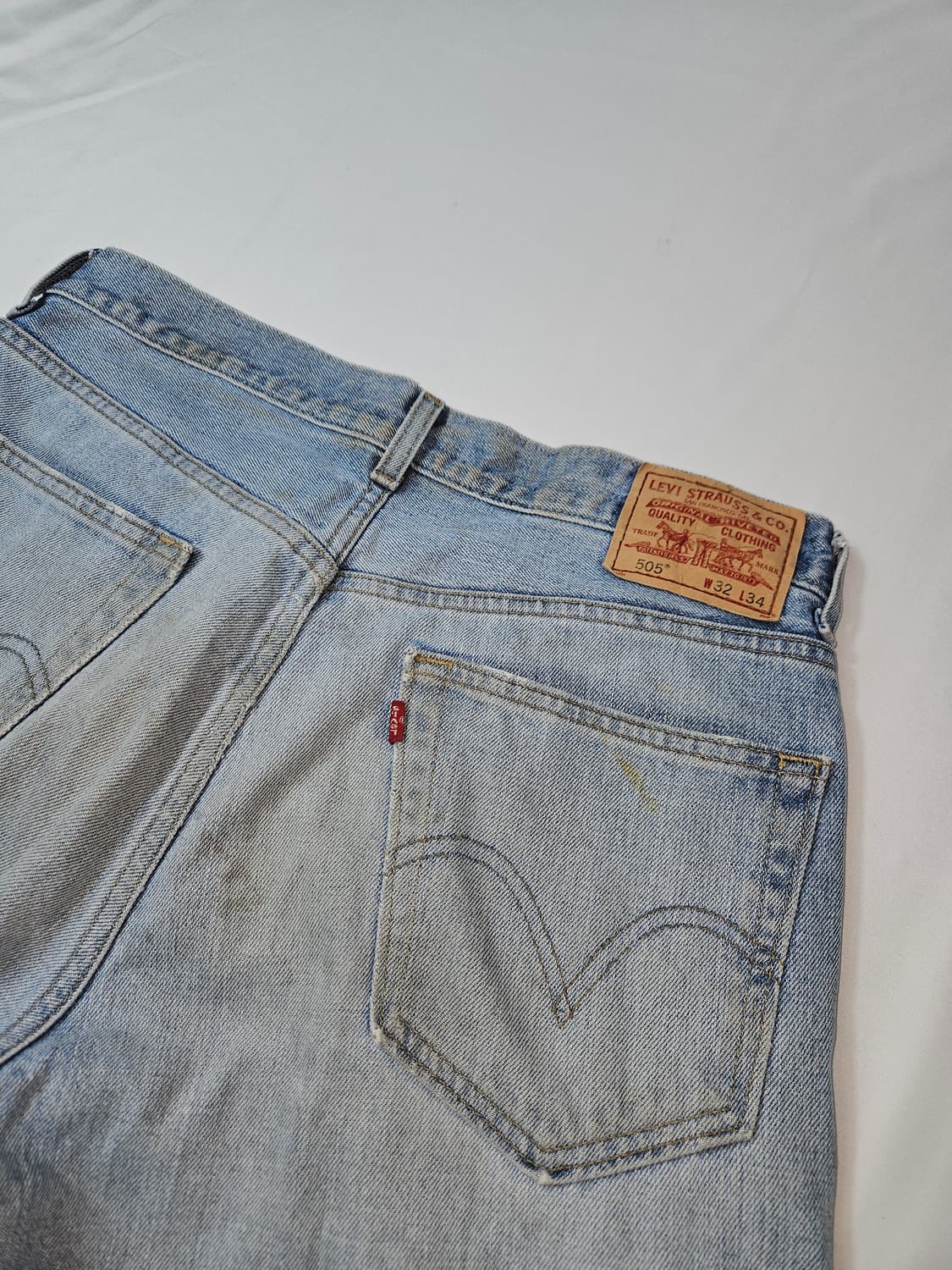 00s 리바이스 505 데님숏팬츠 하프 빈티지 레귤러핏 32 상품이미지2