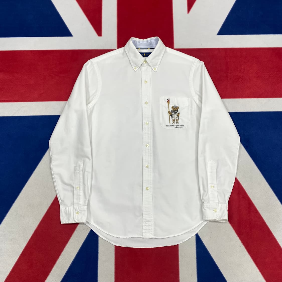 폴로베어 화이트셔츠 S 실측 M 상품이미지1