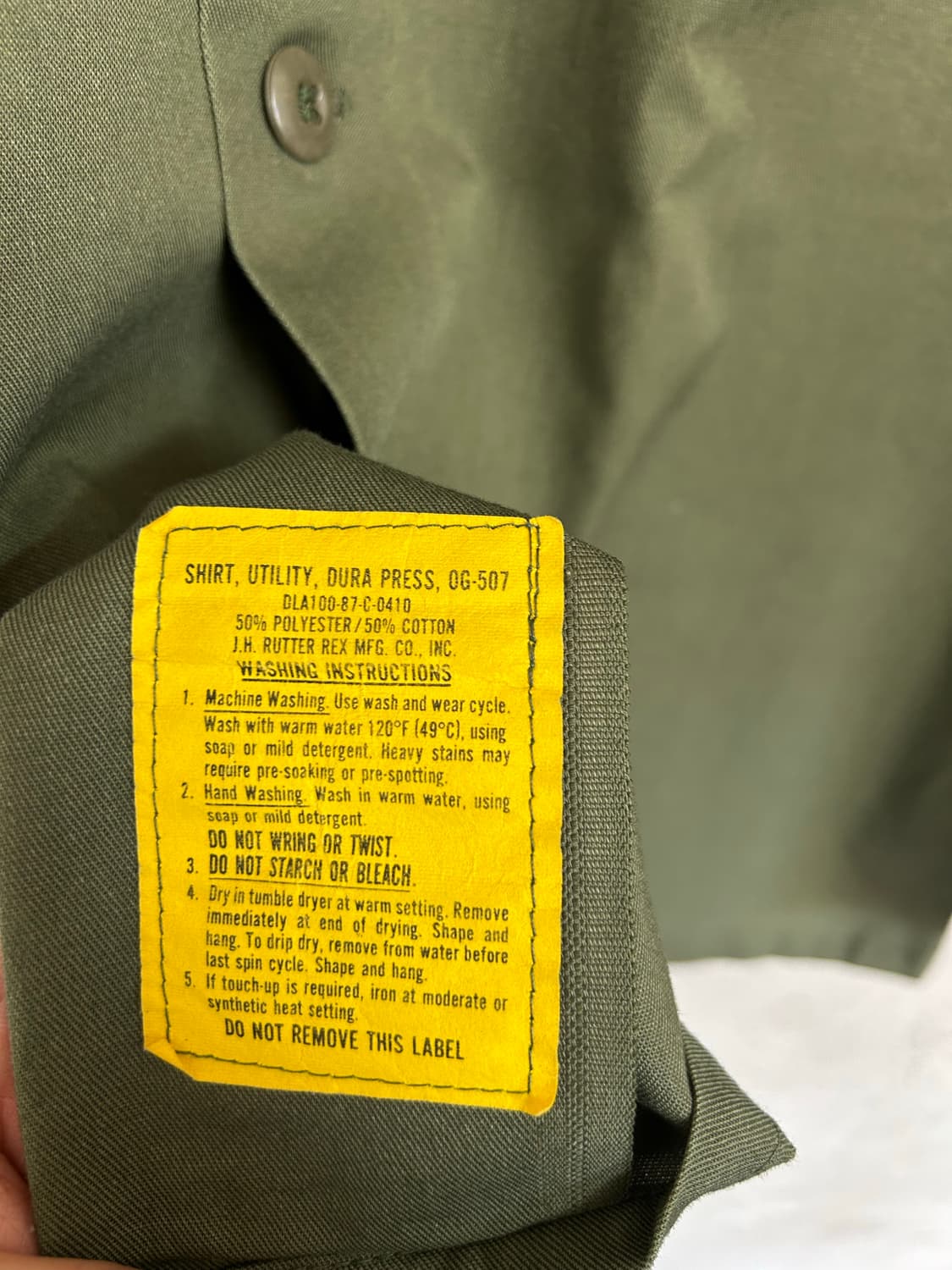80‘s OG-507  미군 셔츠 상품이미지6