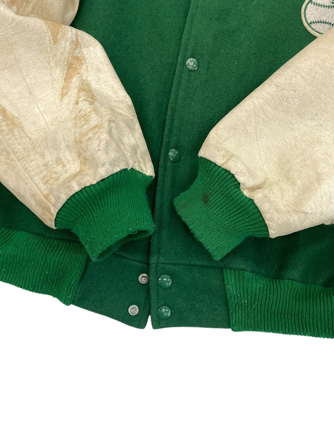 80's Chalk Line 오클랜드 A's 바시티 자켓 상품이미지7