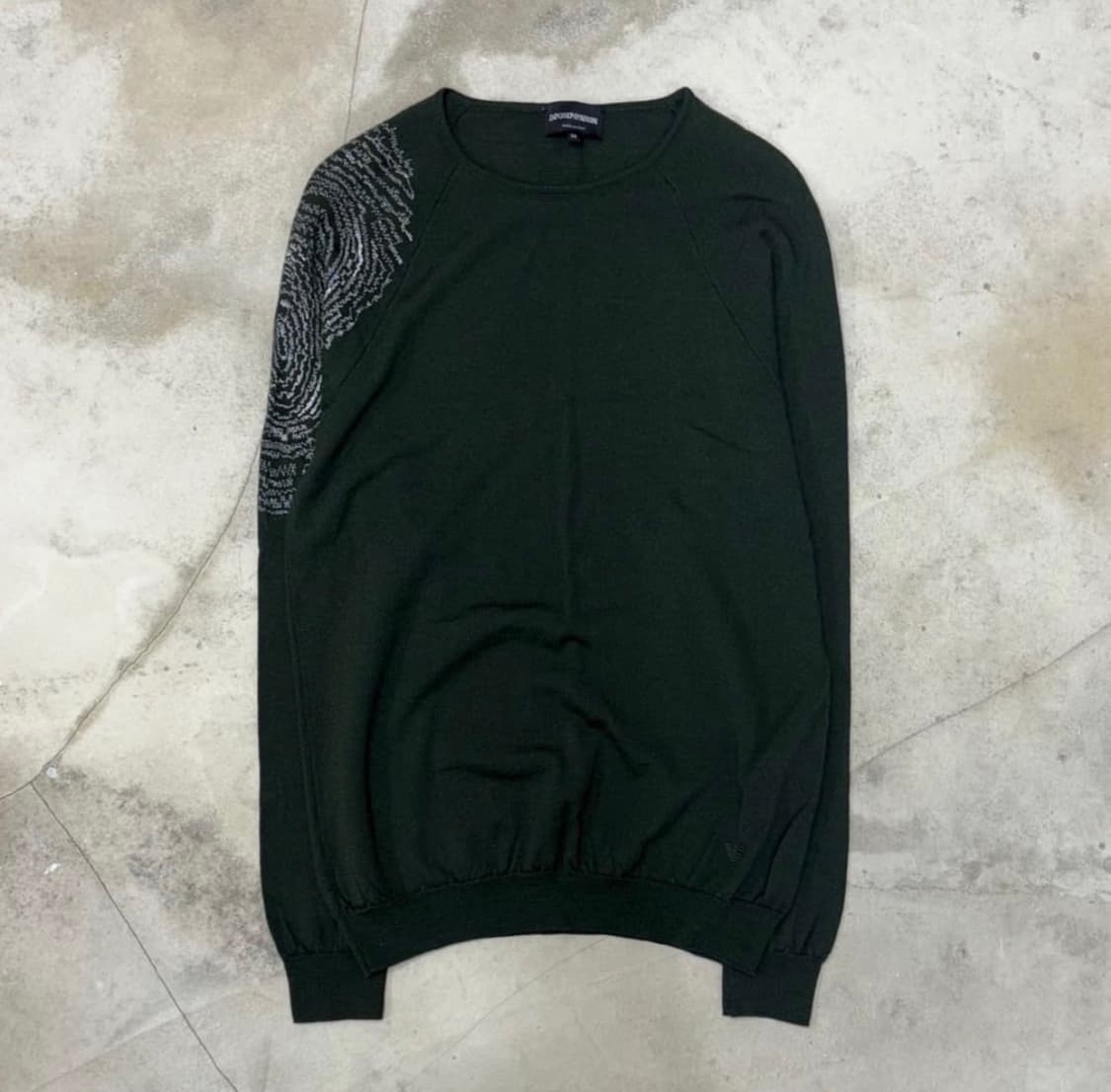 SS17 Emporio Armani Fingerprint knit 상품이미지1