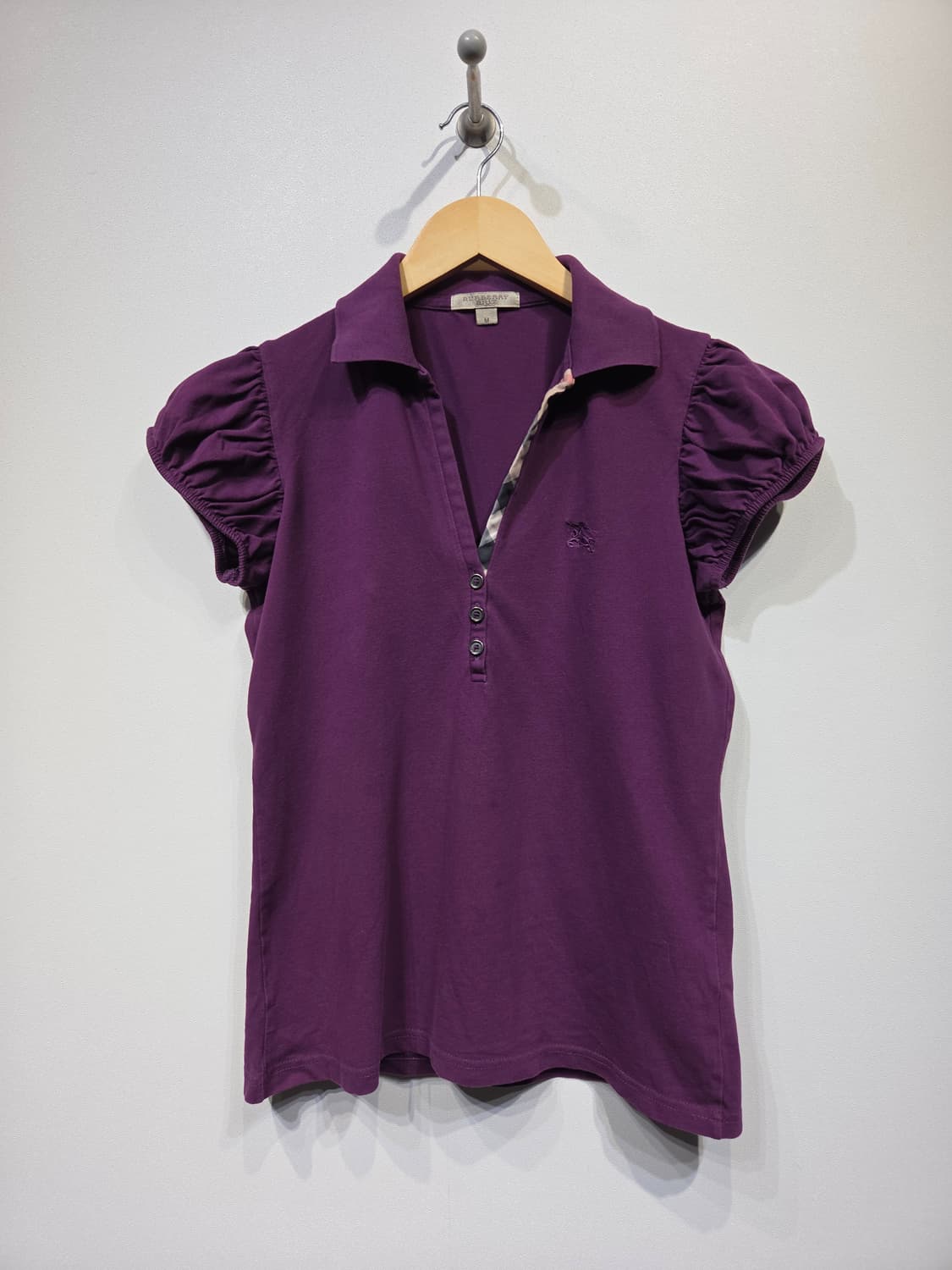 버버리 브릿 퍼프 소매 PK 카라 티셔츠 상품이미지2