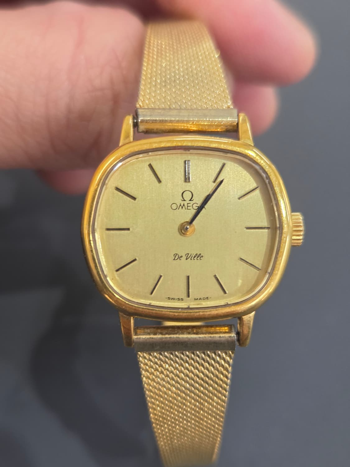 오메가 육각 드빌 빈티지 금장시계 *핸드와인딩*
 상품이미지1